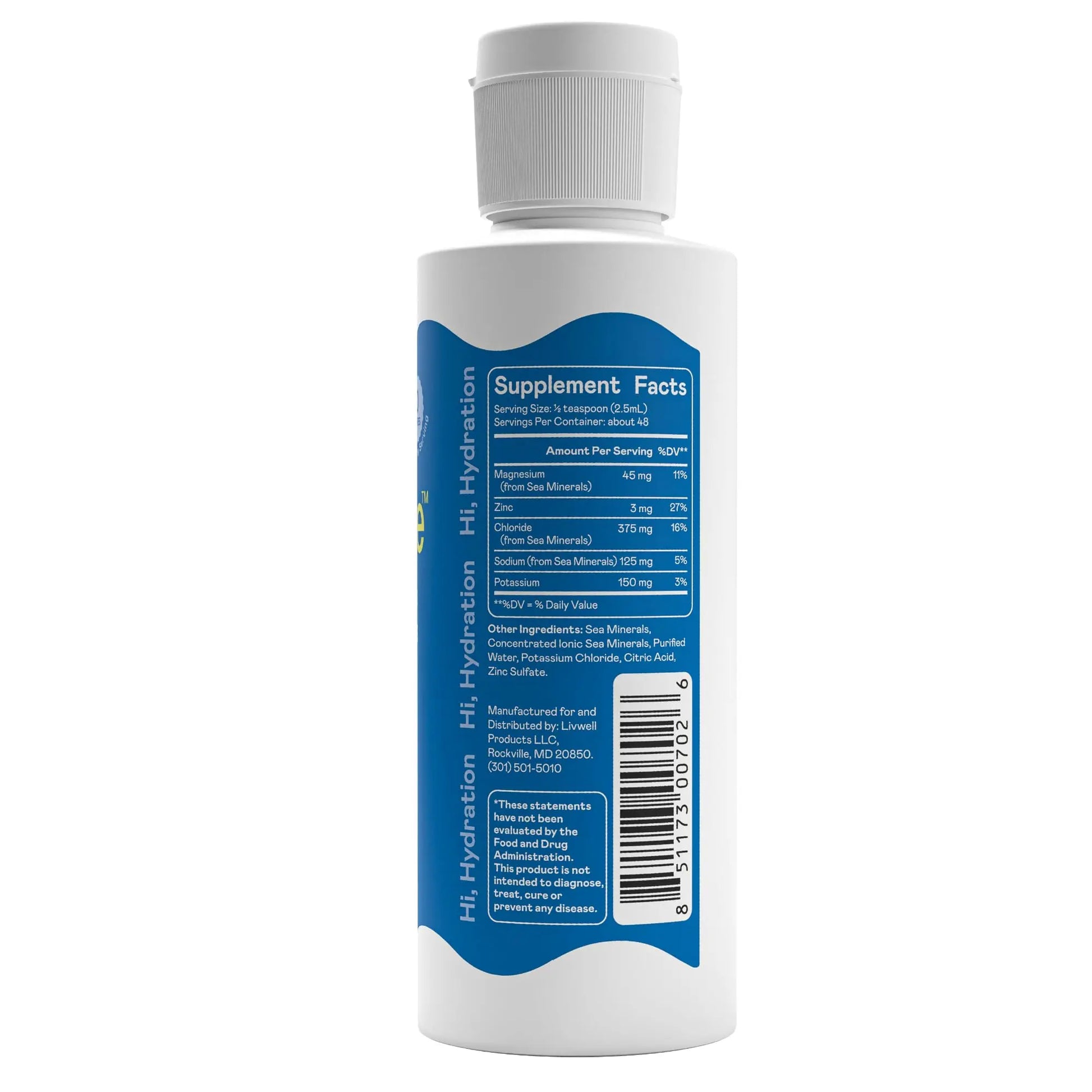 Hi-Lyte Electrolytes for Fasting, Immune Support and Rapid Hydration | 48 Servings | NO Calories NO Sugar | 20%+ More Potassium, Magnesium & Zinc Hi-Lyte uk supplements