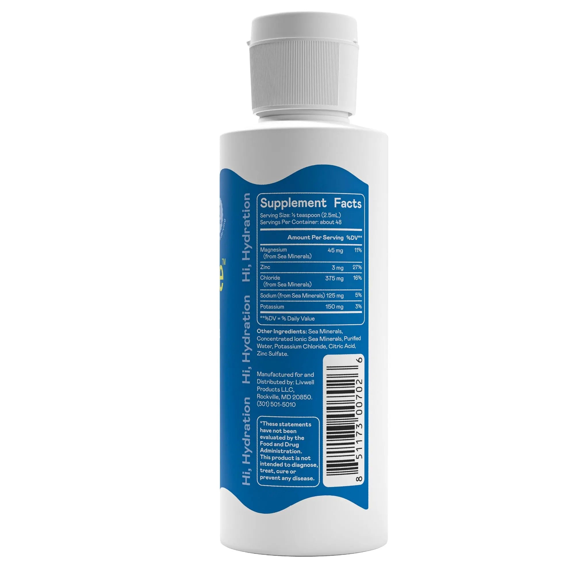 Hi-Lyte Electrolytes for Fasting, Immune Support and Rapid Hydration | 48 Servings | NO Calories NO Sugar | 20%+ More Potassium, Magnesium & Zinc Hi-Lyte uk supplements