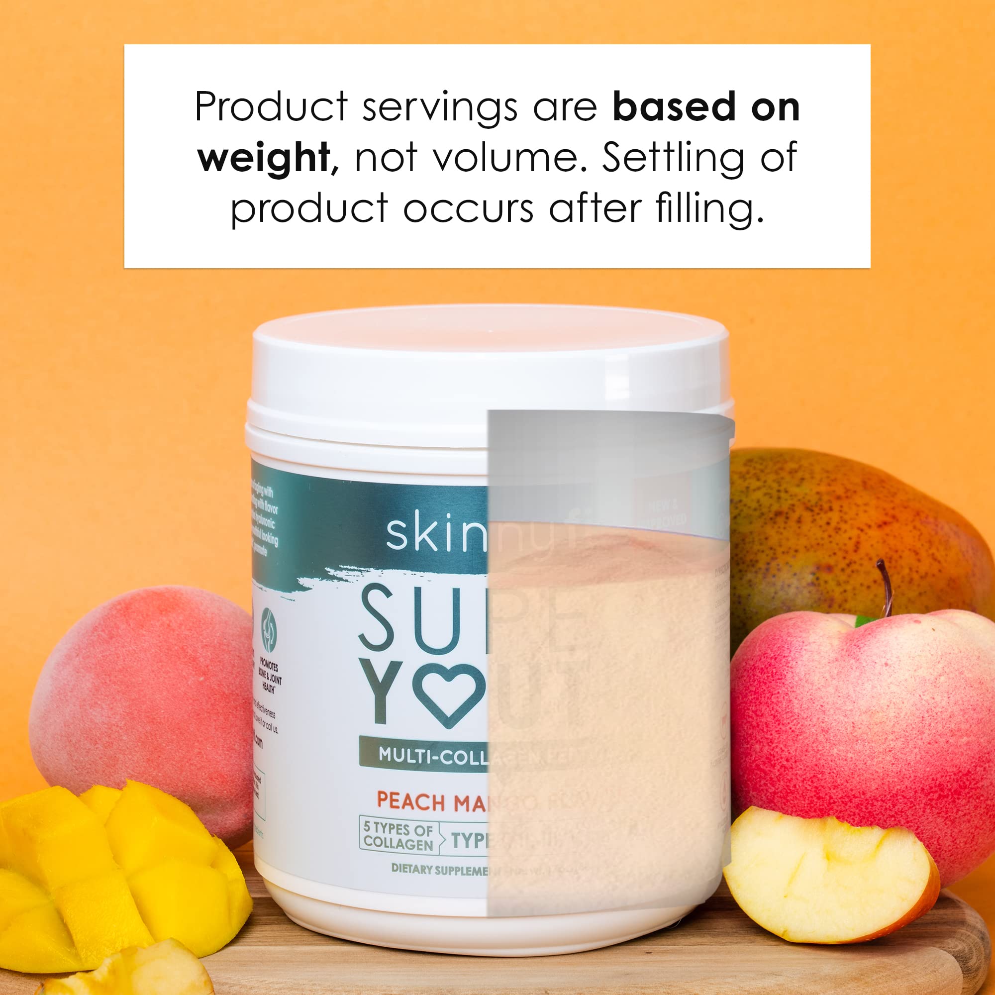 SkinnyFit Super Youth Multi-Collagen Peptides Plus Apple Cider Vinegar, Hyaluronic Acid SkinnyFit uk supplements