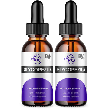 BLUE VIBE Glycopezil Drops, Glyco pezil Advanced Maximum Strength Overall Health & Blood Support Supplement, Glycopezil Premium Daily Health and Overall Energy Formula (2 Pack - 4oz / 120ml) BLUE VIBE uk supplements
