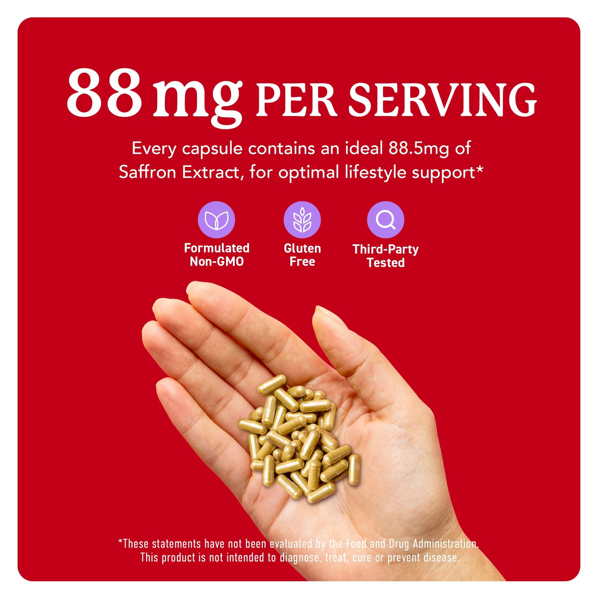 Saffron Supplements 88.5mg | 3-Month Supply | Pure Saffron Extract Capsules for Mood, Focus, Eye Health & Energy Balance Support | Crocus Sativus Extract | Gluten-Free & Non-GMO | 90 Capsules SMNutrition uk supplements