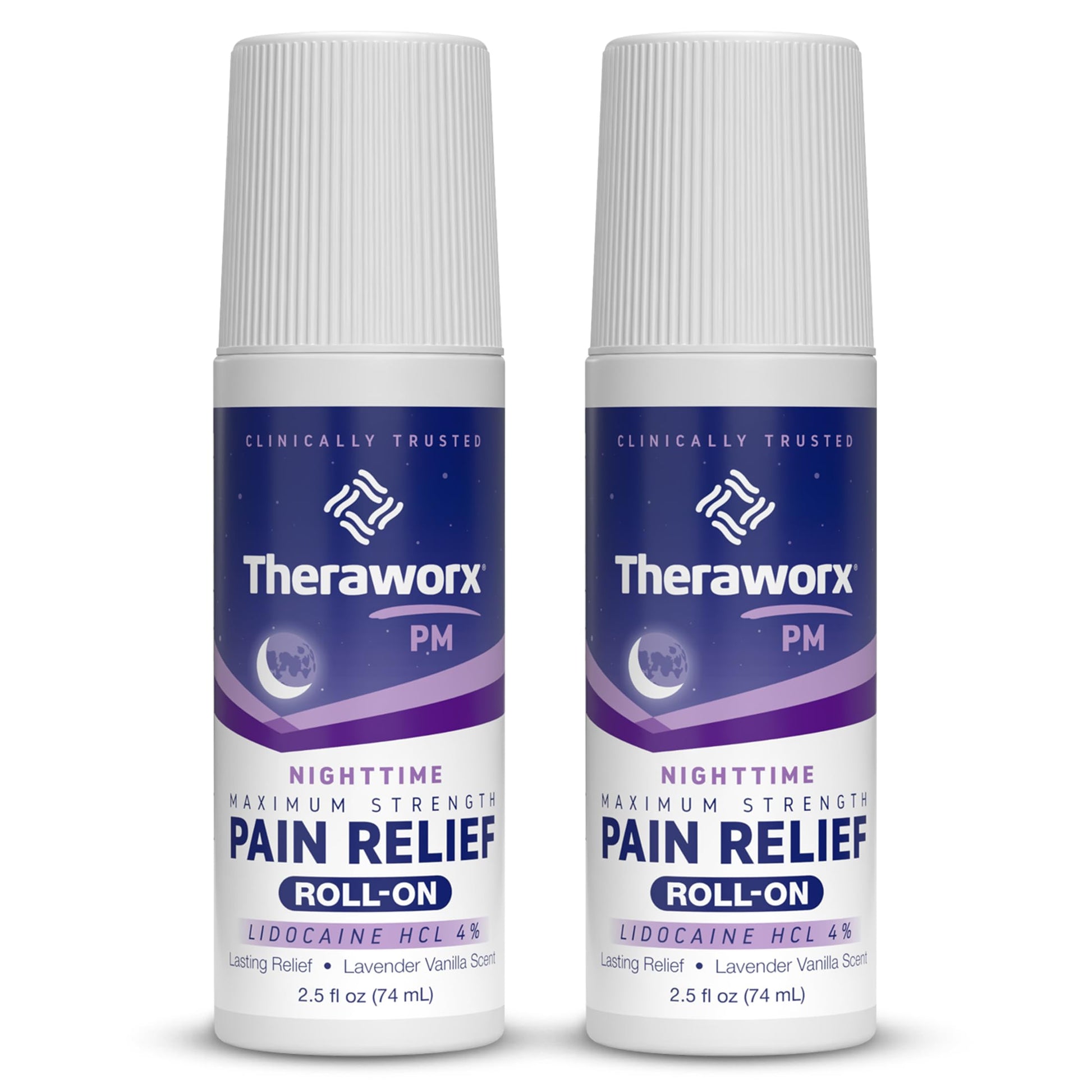 Theraworx Nighttime Maximum Strength Pain Relief Roll-on with Lidocaine – 2.5 oz - 2 Count Theraworx uk supplements