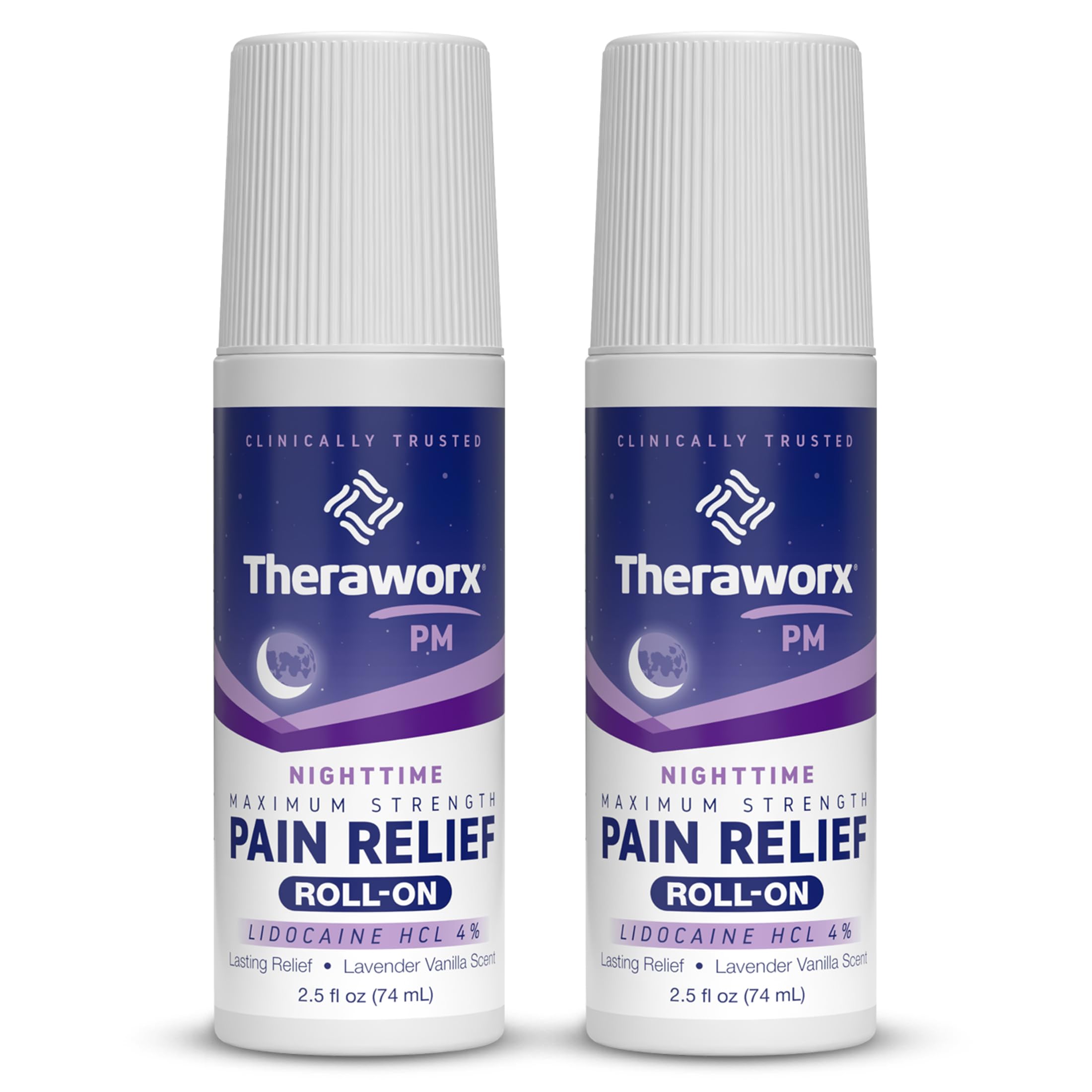 Theraworx Nighttime Maximum Strength Pain Relief Roll-on with Lidocaine – 2.5 oz - 2 Count Theraworx uk supplements