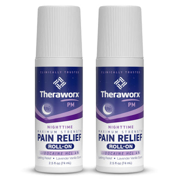 Theraworx Nighttime Maximum Strength Pain Relief Roll-on with Lidocaine – 2.5 oz - 2 Count Theraworx uk supplements
