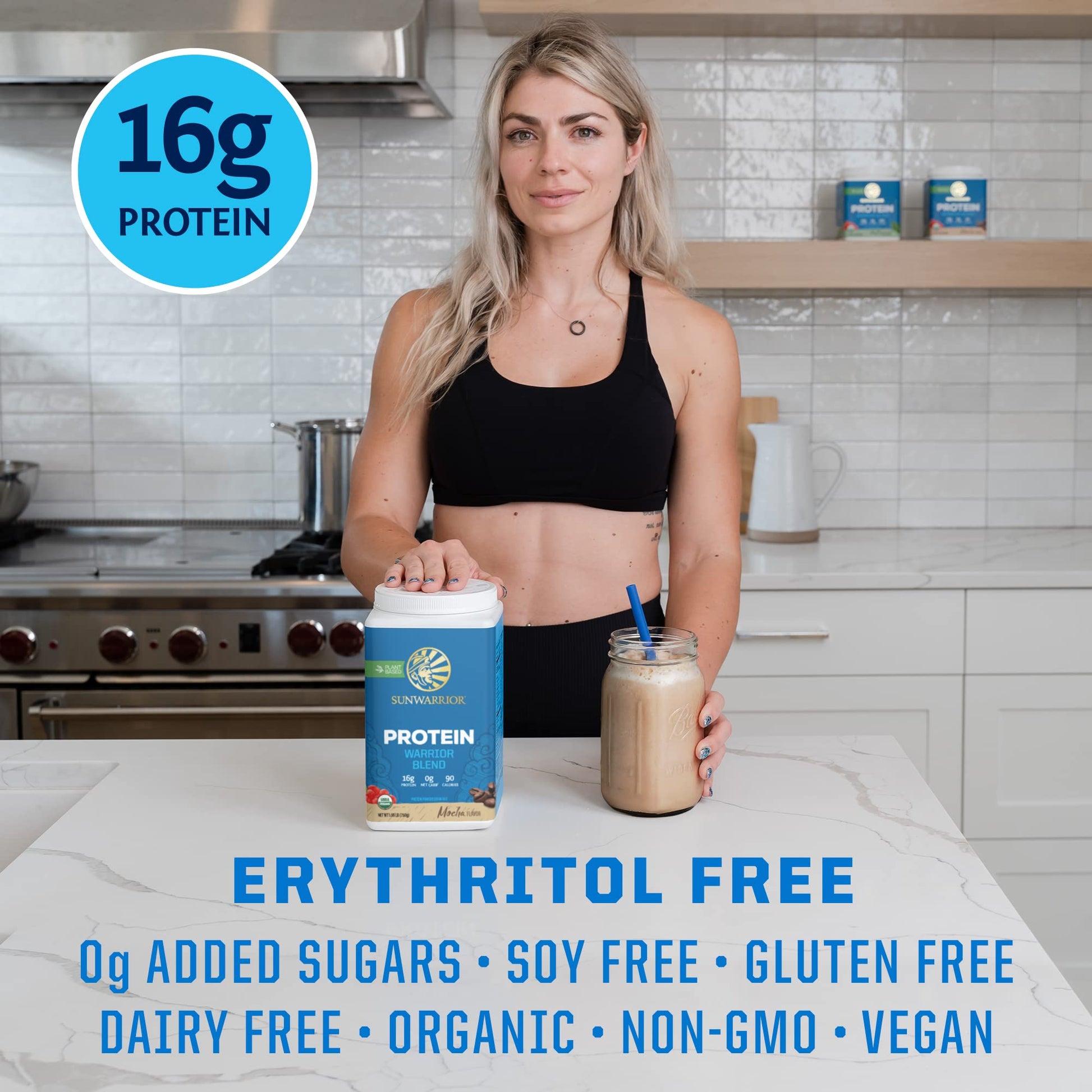 Vegan Protein Powder with BCAA | Organic Hemp Seed Protein Gluten Free Non-GMO Sunwarrior uk supplements