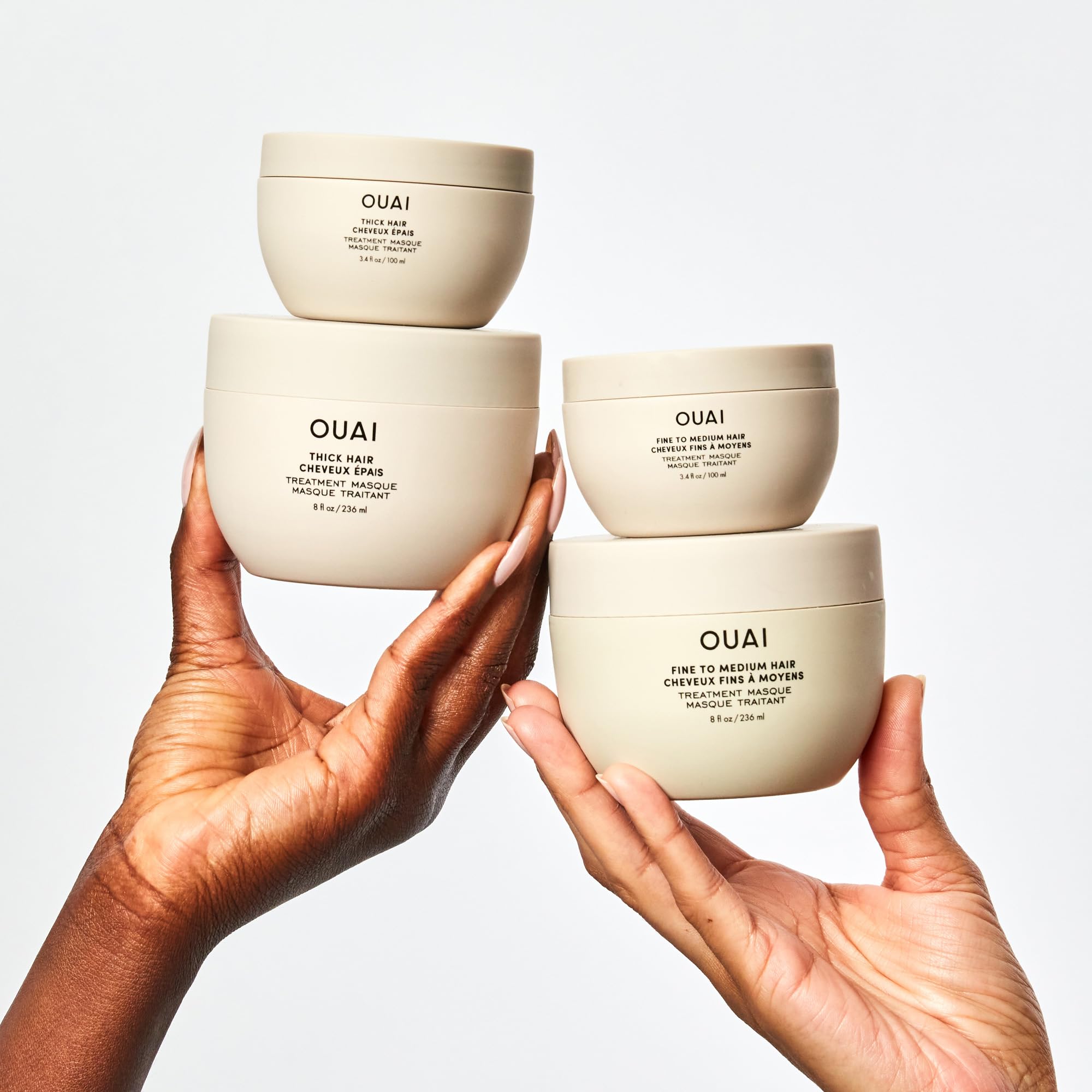 OUAI Fine to Medium Hair Treatment Masque - Mask for Hair Repair, Hydration and Shine - With Shea Butter, Keratin and Panthenol - Paraben, Phthalate and Sulfate Free (3.4 Oz) OUAI uk supplements