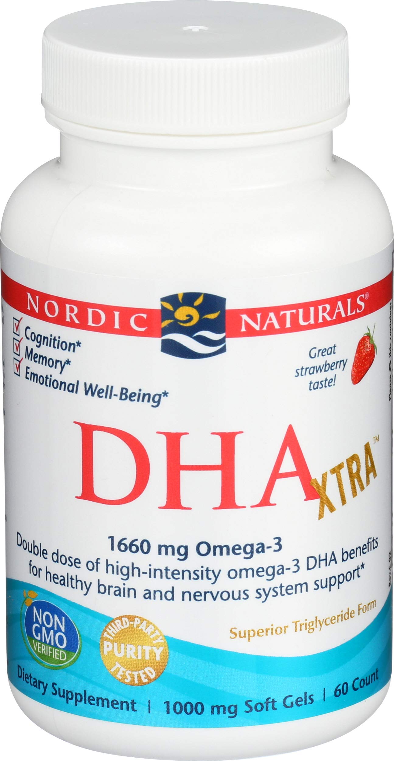 Nordic Naturals Strawberry Dha Xtra 1660 Mg 60 Sg, 60 Ct Nordic Naturals uk supplements