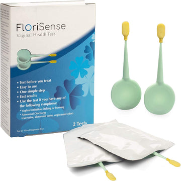 FloriSense Vaginal Health pH Test Kit - OTC Vaginal Acidity Test - Bacterial Vaginosis and Yeast Infections - 2 Swabs, Detect Feminine Imbalance - Before You Treat, Easy to Read Results in Seconds FloriSense uk supplements