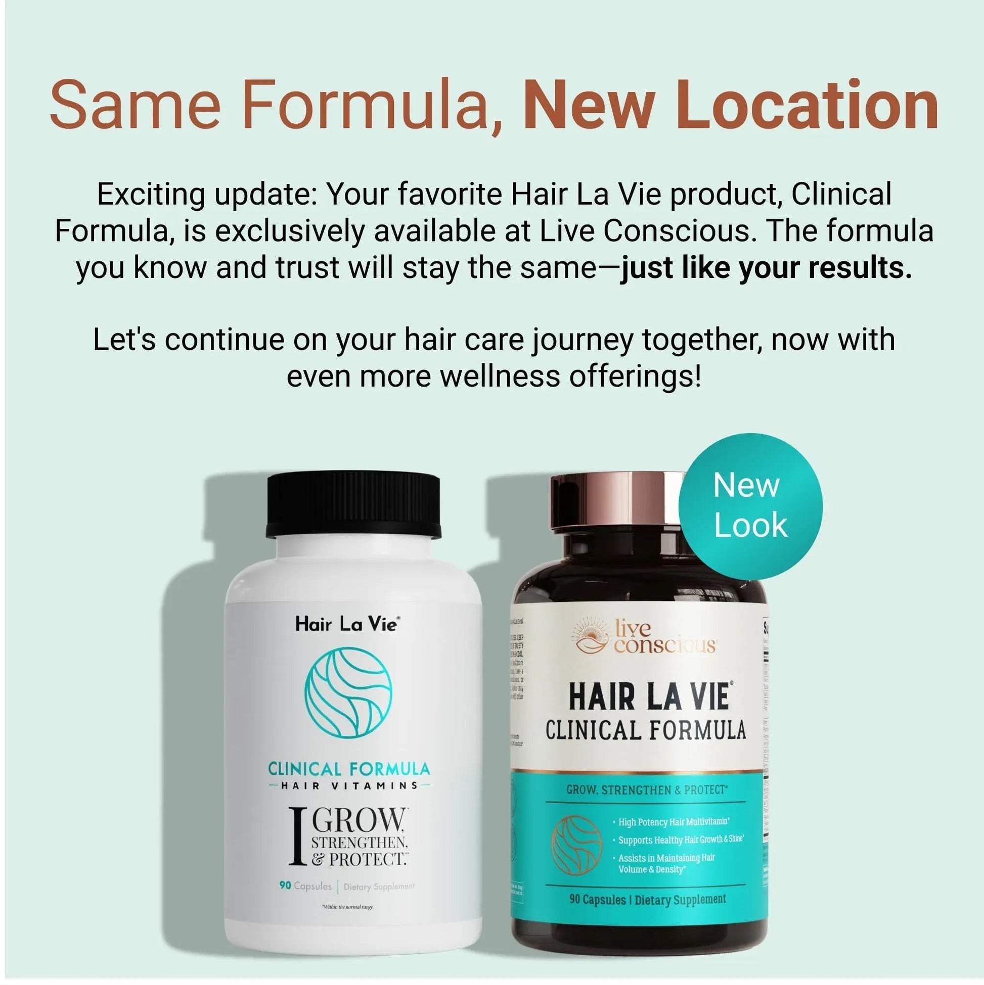 Hair La Vie Live Conscious Clinical Formula Hair Growth Vitamins for Women and Men w/Biotin, Collagen & Saw Palmetto (Pack of 1) Hair La Vie uk supplements