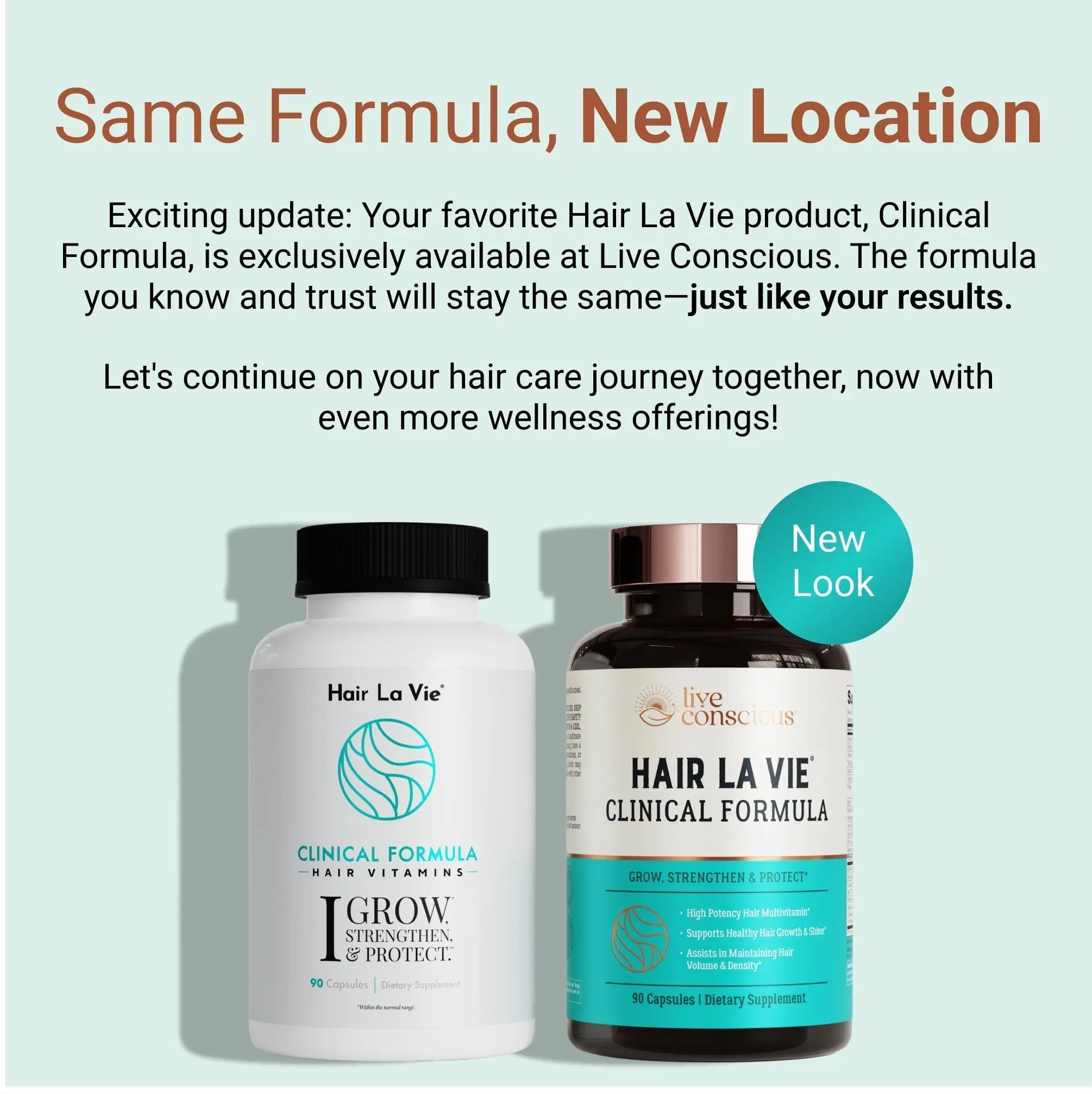 Hair La Vie Live Conscious Clinical Formula Hair Growth Vitamins for Women and Men w/Biotin, Collagen & Saw Palmetto (Pack of 1) Hair La Vie uk supplements