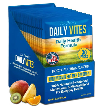 Dr. Price's Multivitamin for Women and Men | Tropical 30 Servings | Daily Supplement Powder with Vitamin C, B Complex & Minerals | Dr. Price's Vitamins uk supplements