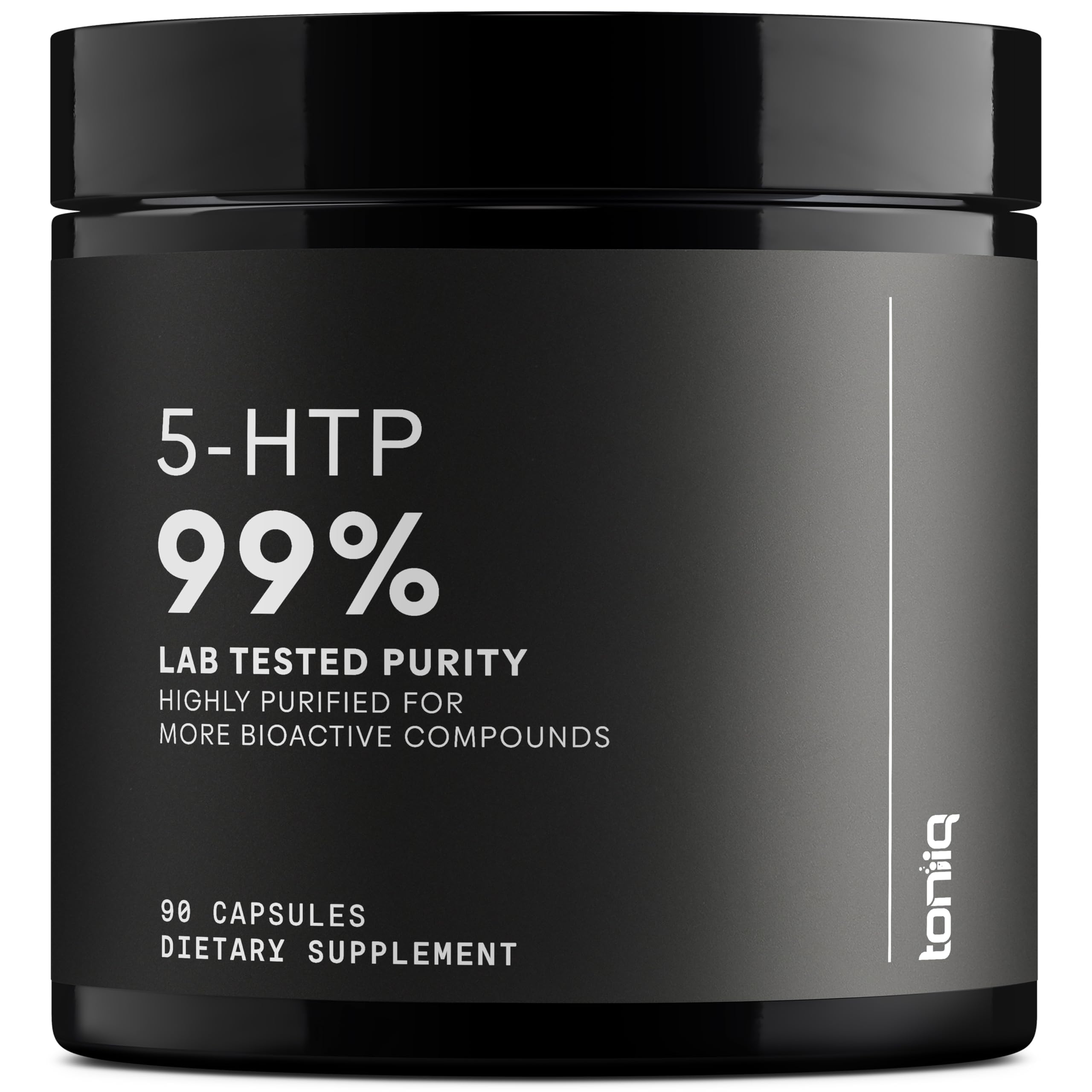 Toniiq Ultra High Strength 5HTP Capsules - 99%+ Highly Purified and Bioavailable - 12:1 Concentrated Extract - 200mg - 90 Veggie Capsules Toniiq uk supplements