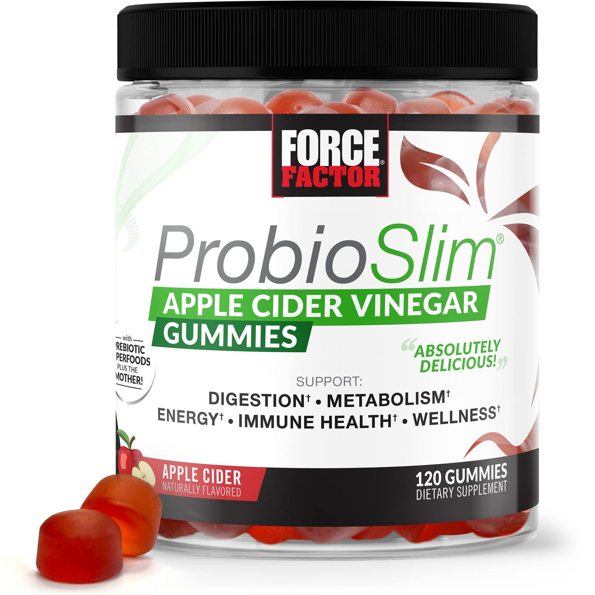 Force Factor ProbioSlim Apple Cider Vinegar Gummies with Organic, LactoSpore & Better Force Factor uk supplements
