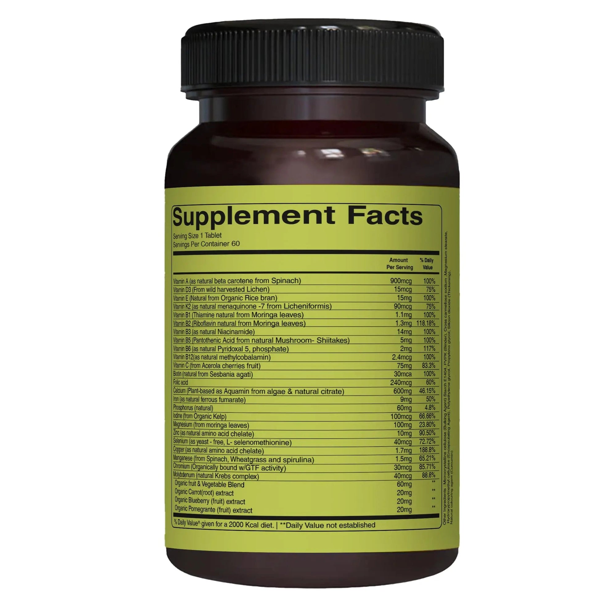 Pure Nutrition Whole Food Multivitamin for Women | 60 Tabs | One-A-Day | 100% RDA | 24 Natural Vitamins and Minerals | PURE NUTRITION NATURAL TREASURES uk supplements