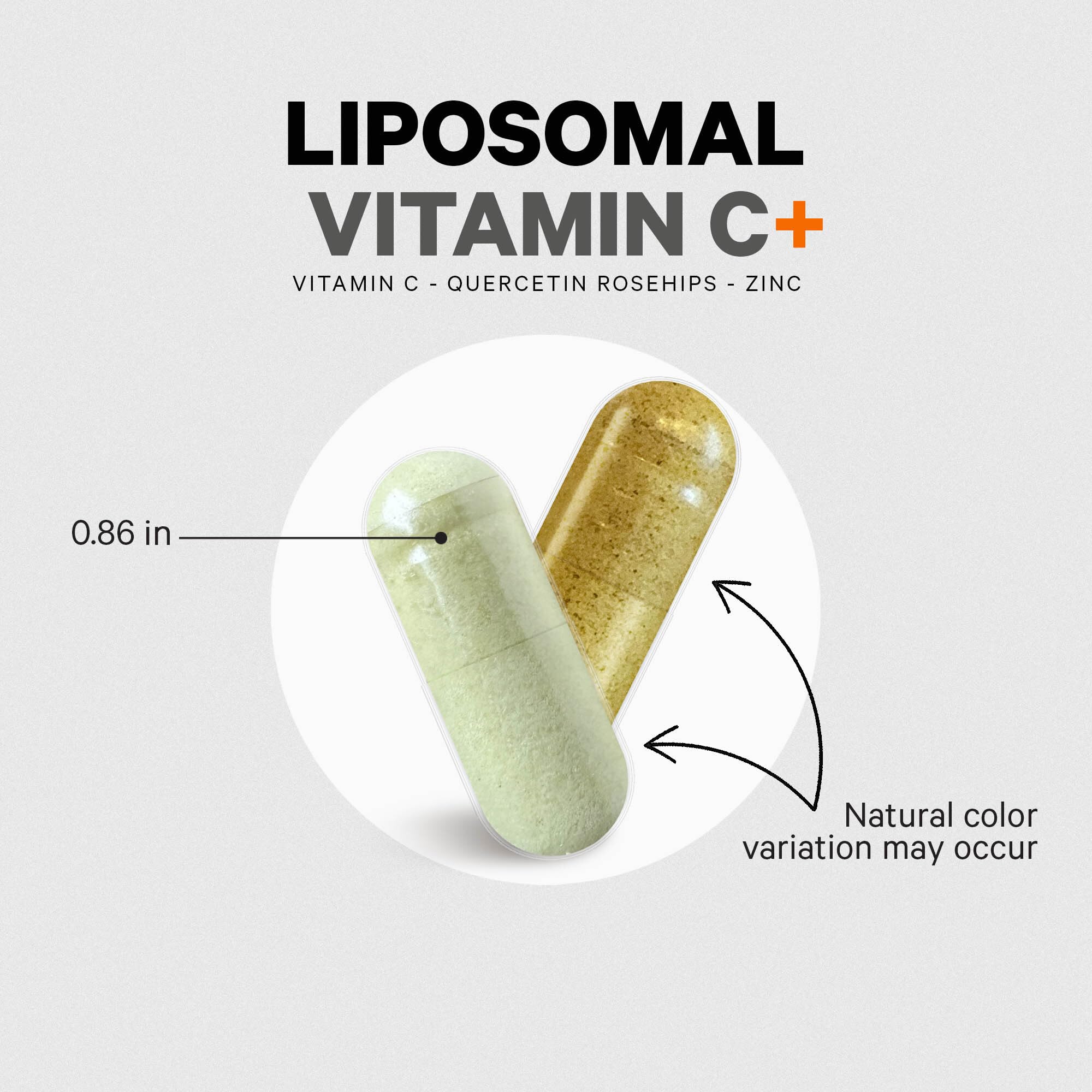 Codeage Liposomal Vitamin C 1500mg with Zinc, Elderberry, Citrus Bioflavonoids Grapefruit, Lemon, Orange Powder, Quercetin & Rose Hips Fruit – Vegan Supplement - Non-GMO, Vegan Pills, 180 Capsules Codeage uk supplements