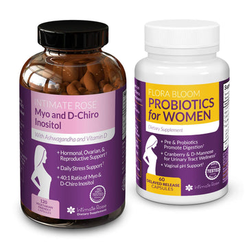 Save 10% on Myo-Inositol & D-Chiro Inositol 40:1 Blend & Vaginal Probiotics for Women Intimate Rose uk supplements