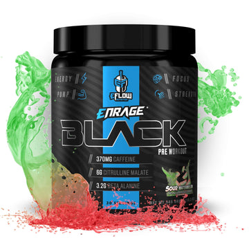eFlow Nutrition Enrage Black High Stimulant Pre Workout Supplement - Preworkout Powder eFlow Nutrition uk supplements
