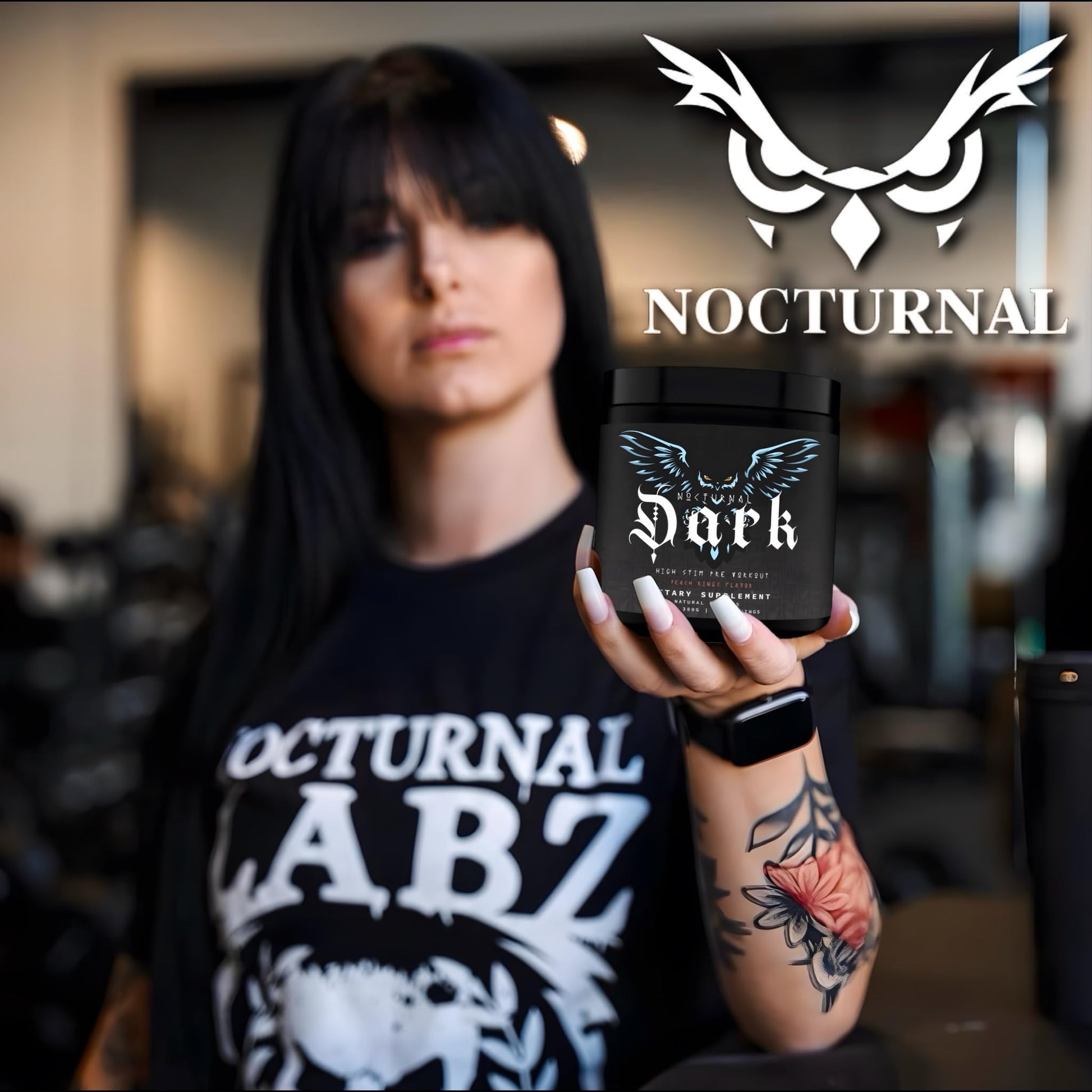 Nocturnal Labz Dark High Stim Pre Workout Powder | Potent Pre-workout Formula for Men Nocturnal uk supplements