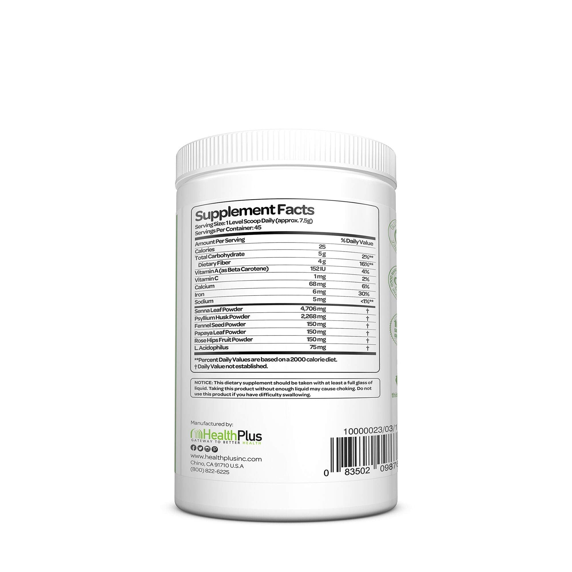 Health Plus Super Colon Cleanse: 10-Day Cleanse -Detox | More than 1 Cleanse, 12 Ounces Health Plus uk supplements