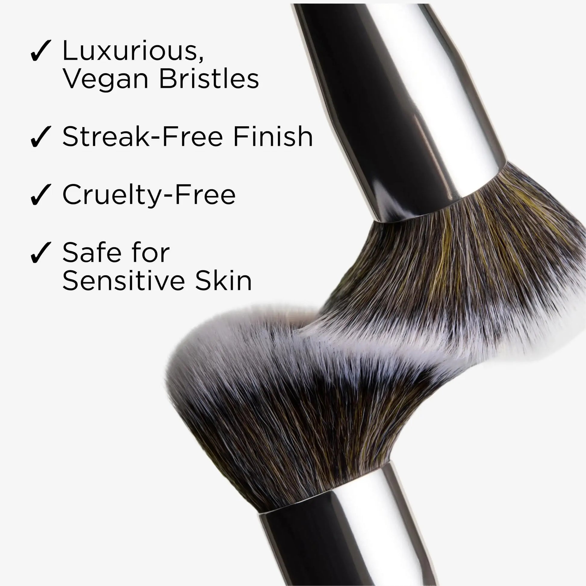 Haleys Beauty Kabuki Foundation Brush For Applying Powder, Foundation, Bronzer, Blush, and Mineral Make up, Soft Bristles, Seamless Blending, Makeup Brushes Essential, Vegan & Cruelty Free HALEYS uk supplements