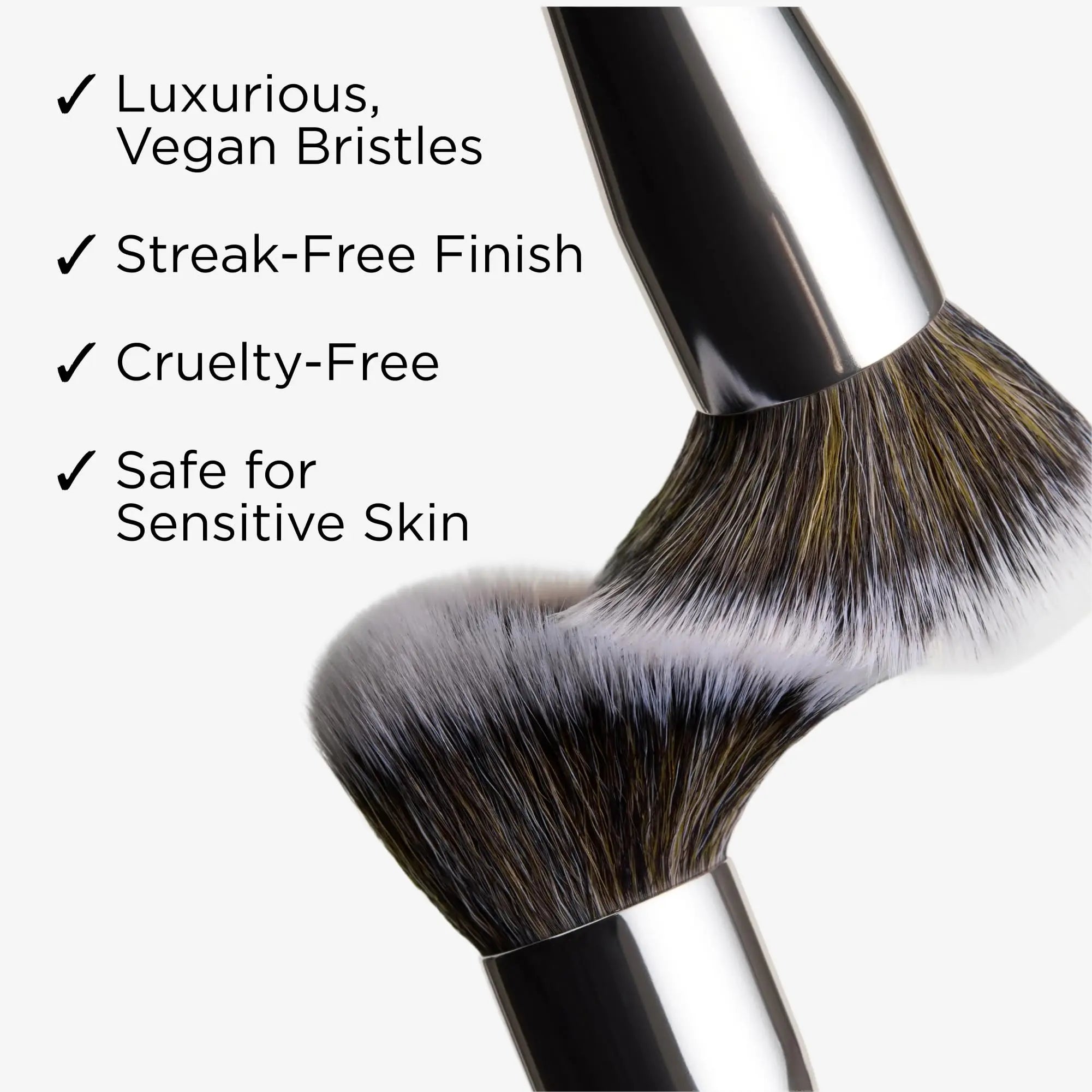 Haleys Beauty Kabuki Foundation Brush For Applying Powder, Foundation, Bronzer, Blush, and Mineral Make up, Soft Bristles, Seamless Blending, Makeup Brushes Essential, Vegan & Cruelty Free HALEYS uk supplements