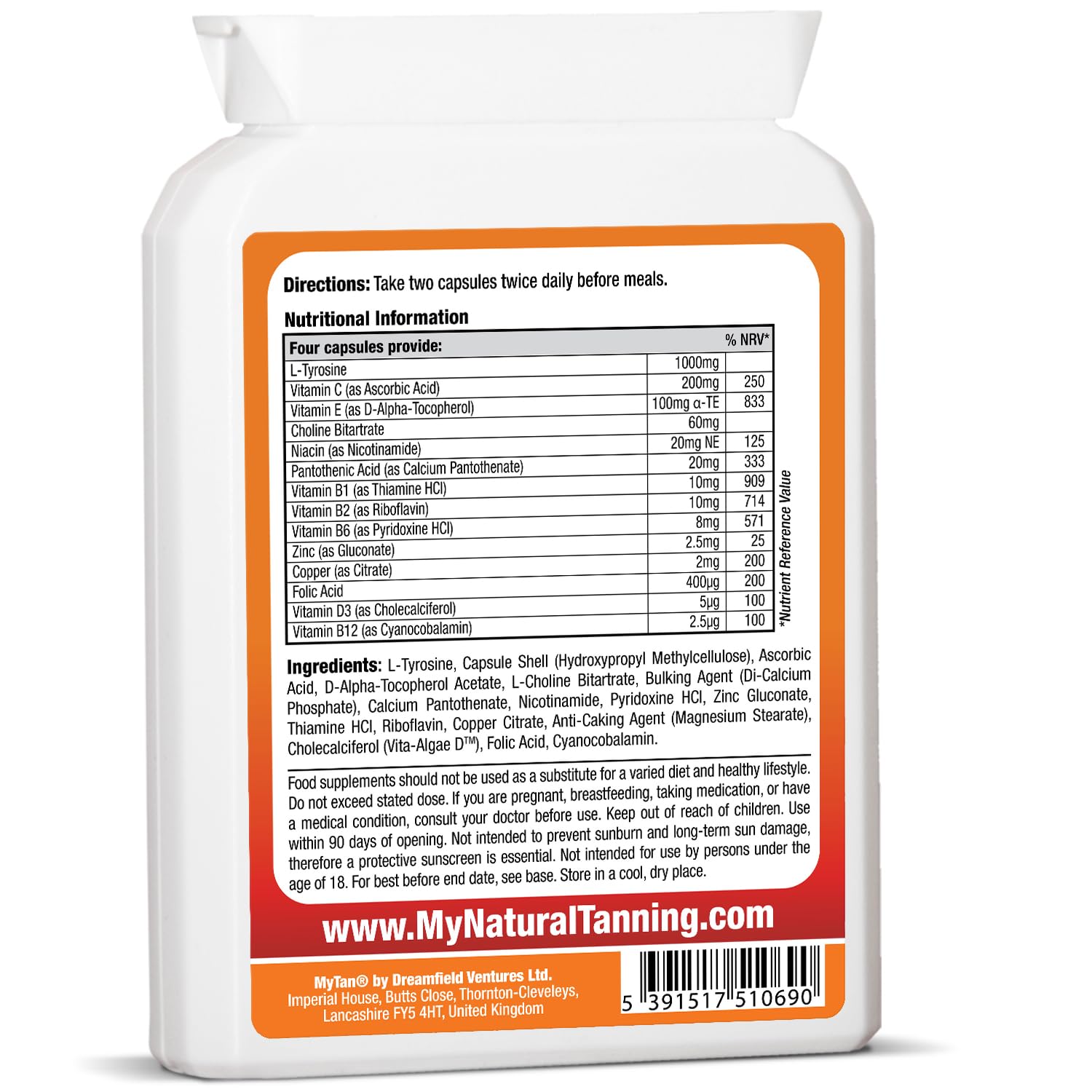 MyTan Boost Tan Pills | 100 Capsules | Sun Tan Accelerator | Natural Tanning Supplement | Tyrosine, Copper Multivitamin | 25-Day Extended Holiday Supply MyTan uk supplements