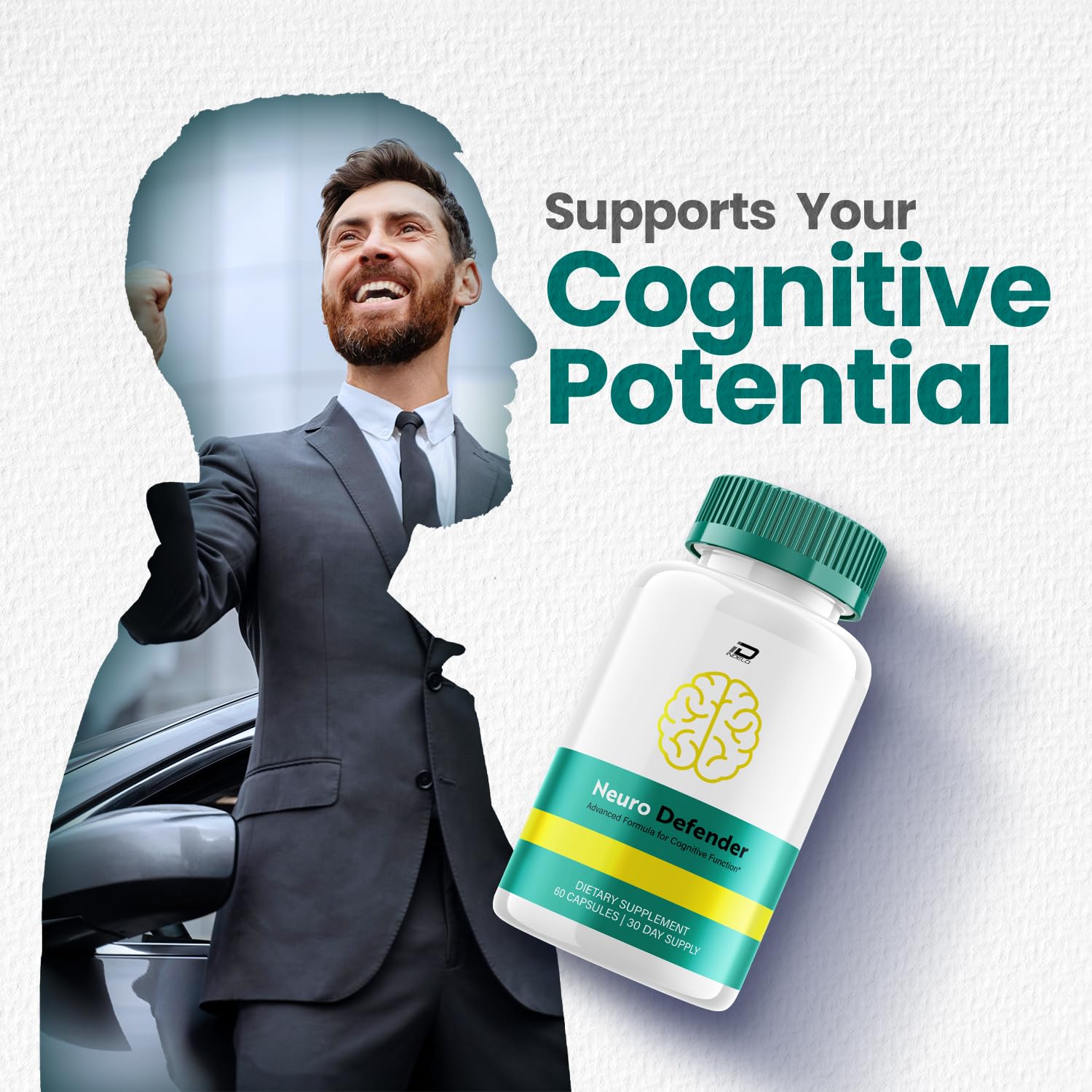 Neuro Defender Supplement Capsules – NeuroDefender Natural Blend Formula Focus Memory Support and Reviews (1 Pack – 60 Capsules) Indelo uk supplements