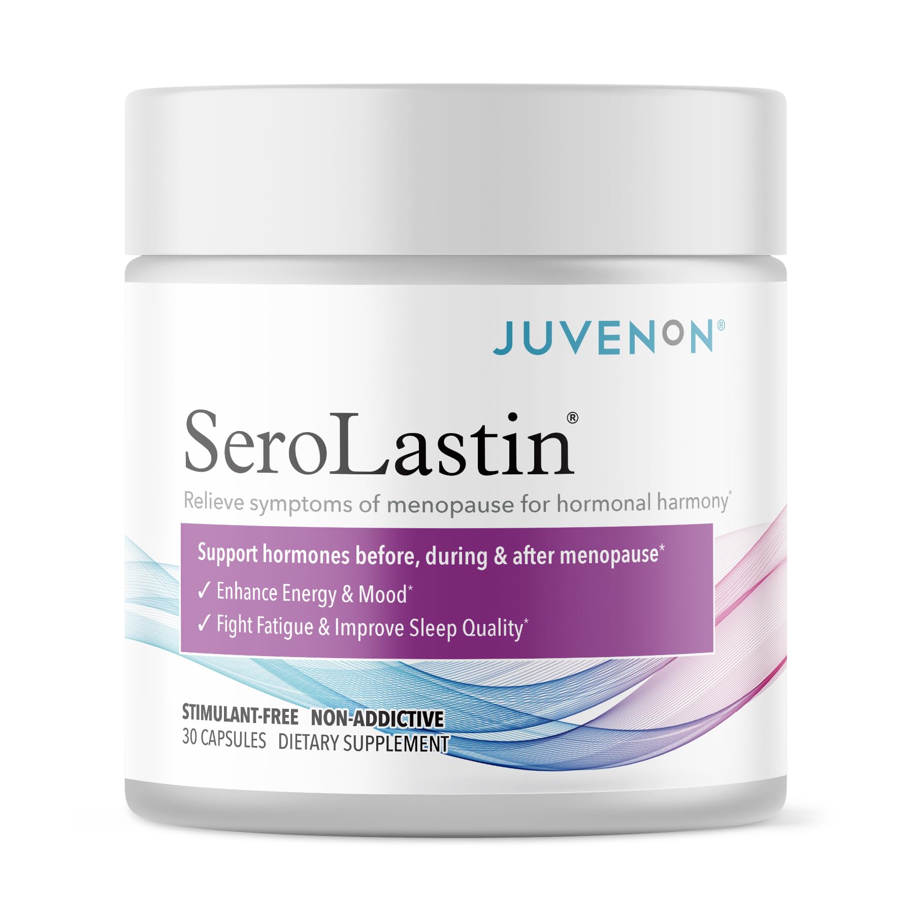 Juvenon Menopause Supplements for Women Mood Support, Hot Flashes Relief, Peri-Menopausal Support, Hormone Balance, Promote Calm, Energy, Clarity, Sleep, Natural Herbal Supplement, (30 Capsules) Juvenon uk supplements