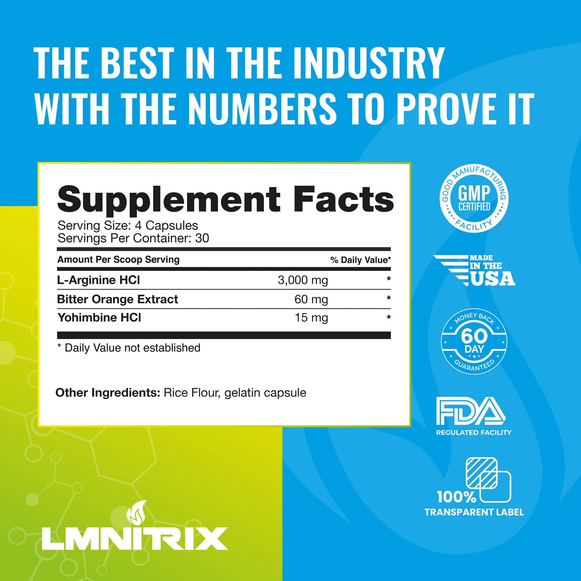 LMNITRIX VEINZ OG Nitric Oxide Booster Pills with Yohimbe Pump Supplement N.O. Mens LMNITRIX uk supplements