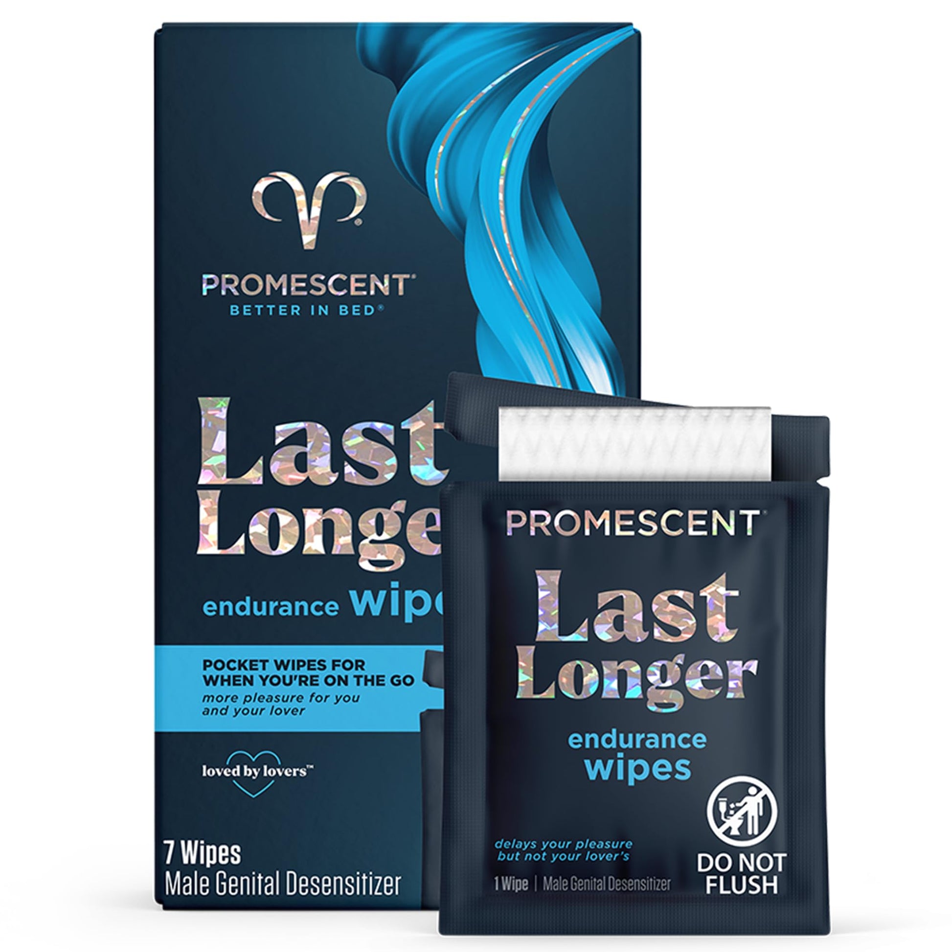 Promescent Delay Wipes Sexual Enhancer for Men to Last Longer in Bed, Extended Climax Control with Benzocaine for Male Genital Desensitizing - Increase Duration (7 Count) Promescent uk supplements