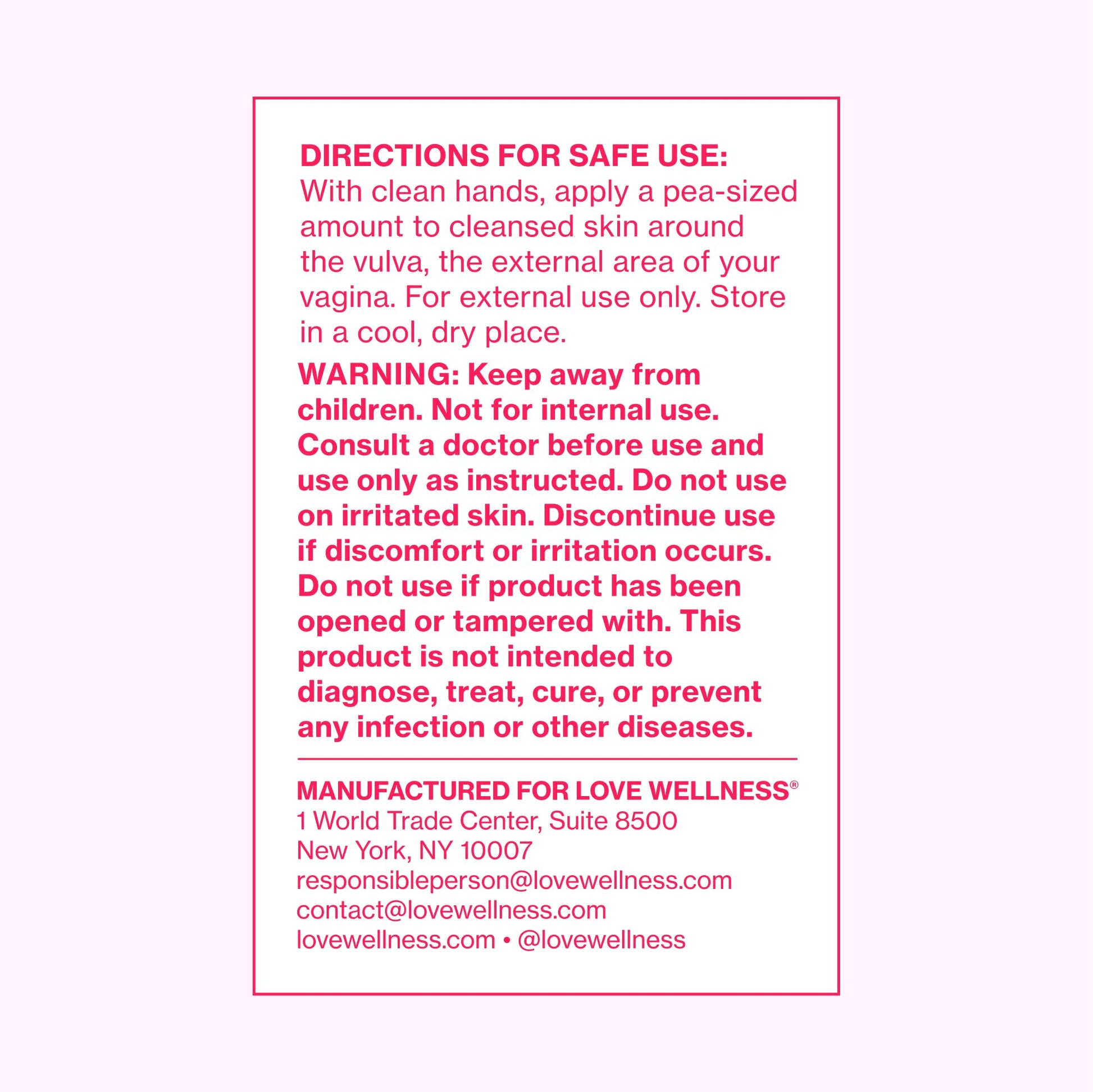 Love Wellness Comfy Cream Vulva & Vaginal Moisturizer - 1.01 oz Love Wellness uk supplements