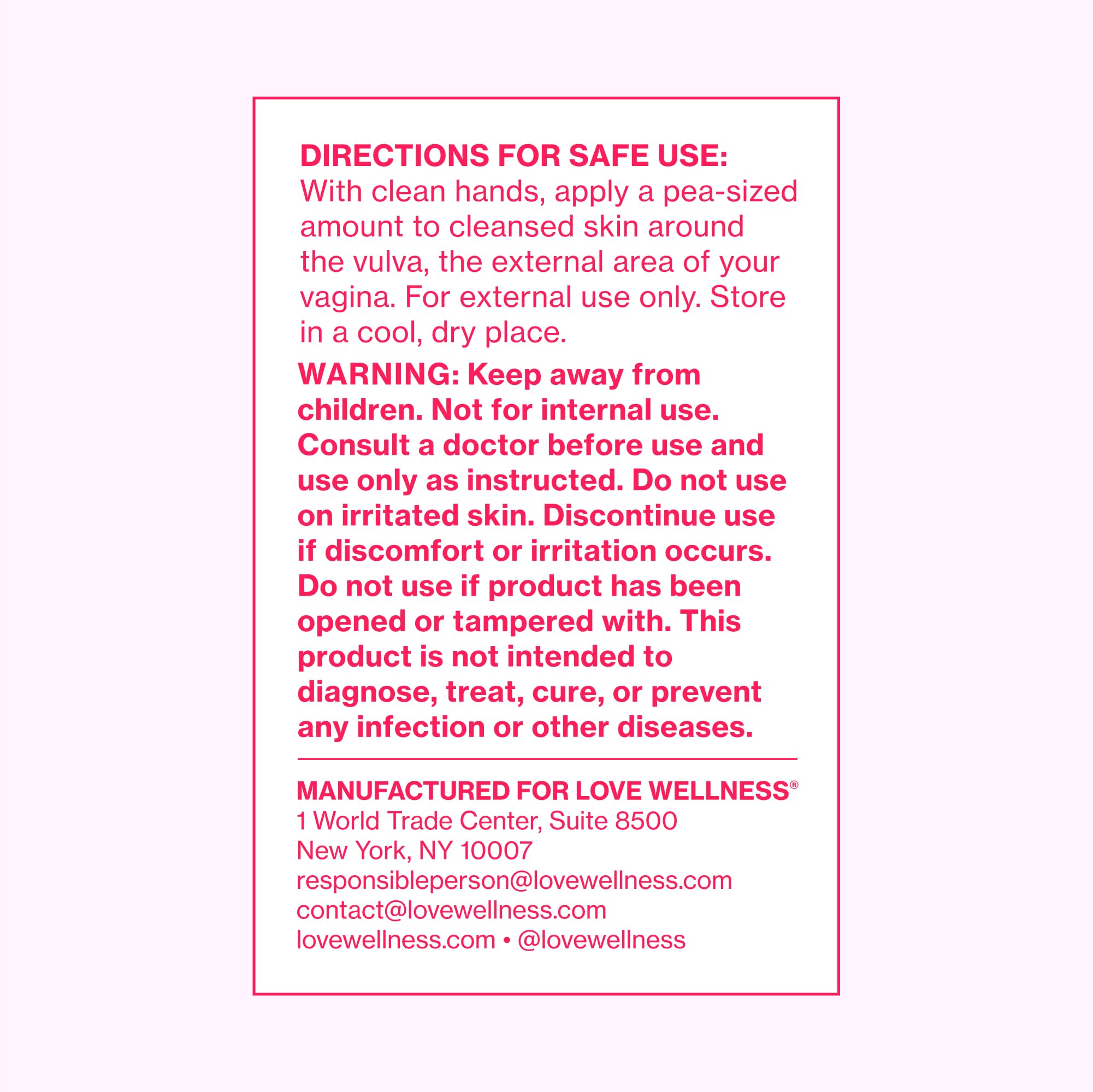 Love Wellness Comfy Cream Vulva & Vaginal Moisturizer - 1.01 oz Love Wellness uk supplements