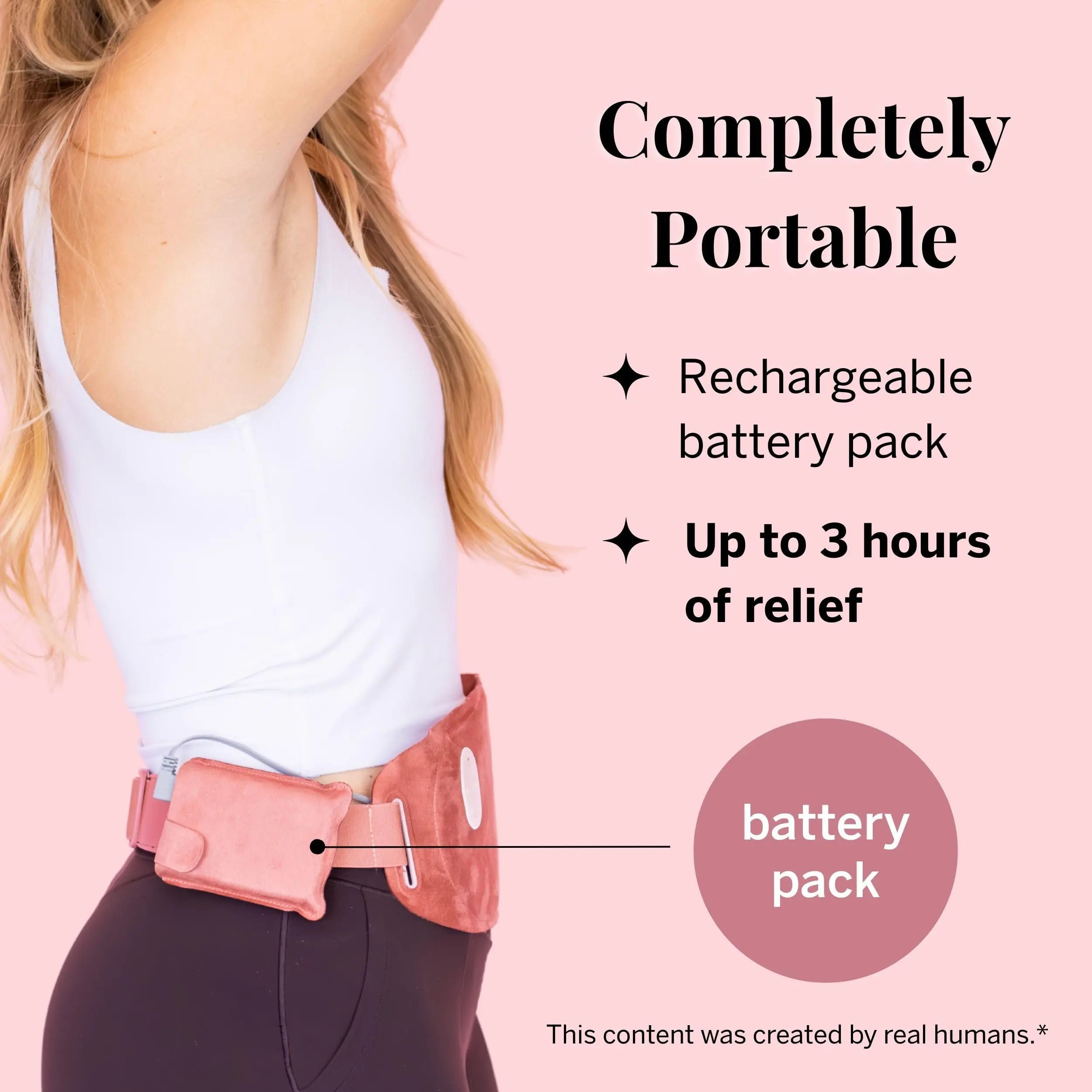 Pixie Period Heating Pad for Cramps - Thinnest Wearable Heating Pad for Feminine Care - Unnoticeable Under Clothes - Best Portable Pain Relief Heat Belt On The Market - Hours of Menstrual Pain Relief Pixie Cup uk supplements