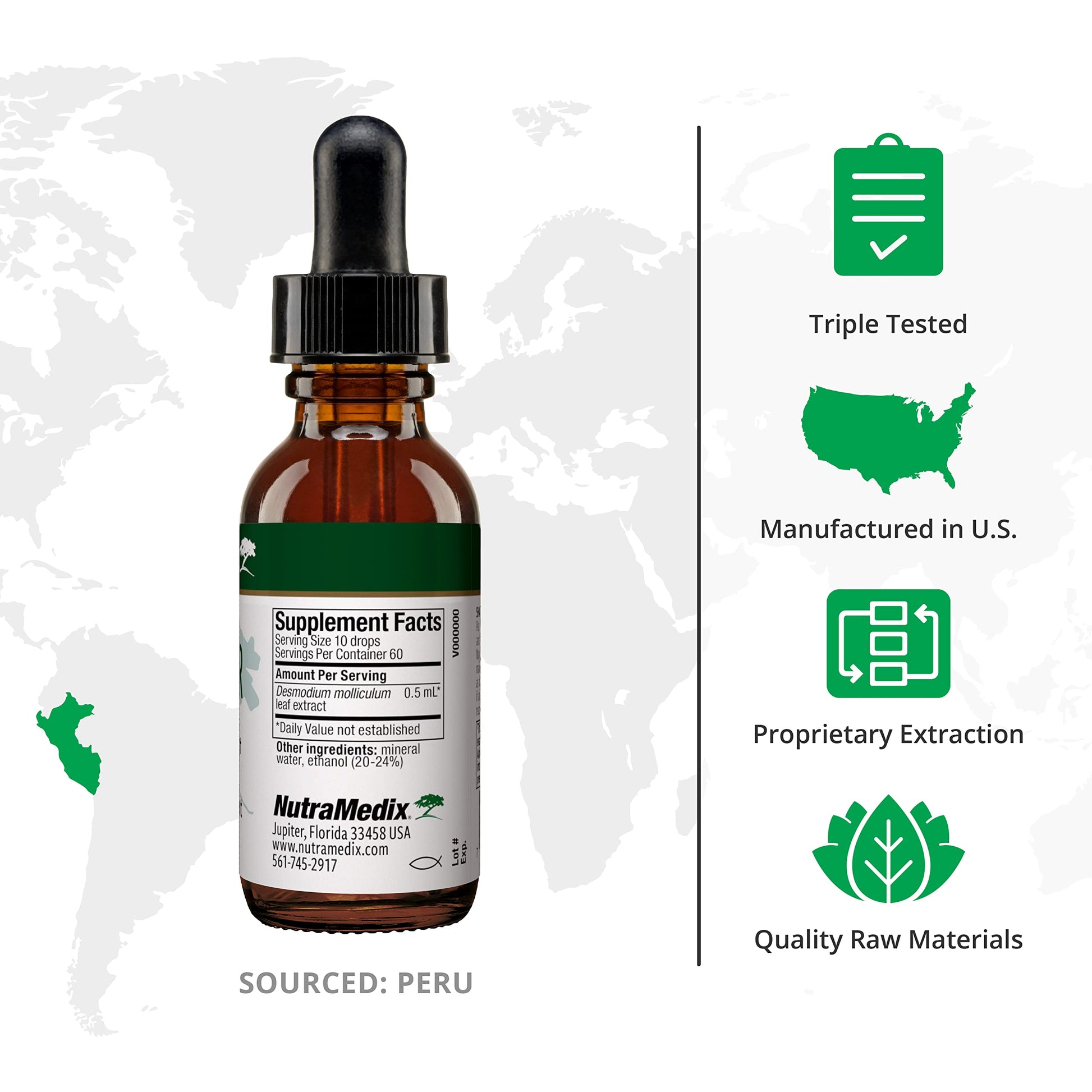 NutraMedix Burbur Detox Support Supplement - Desmodium Molliculum Extract Drops NutraMedix uk supplements