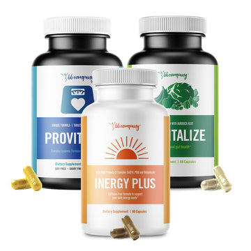 BB Company Menokit Bundle | Menopause Vitamins - Soothes Joint Aches, Boosts Energy, Mental Clarity, Gut Health | Provitalize, Previtalize & inergyPLUS | Value Bundle | Packaging Vary | 30 Day Supply BB Company uk supplements
