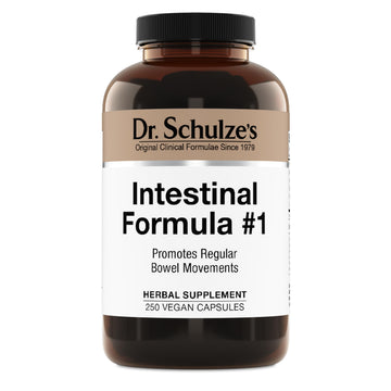 Dr. Schulze's Intestinal Formula #1 - Bowel Movement Supplement for Colon Health Support - Bloating & Constipation Aid - Intestinal Cleanse - All-Natural - Plant-Based - Vegan - 250 Count Dr. Schulze's uk supplements