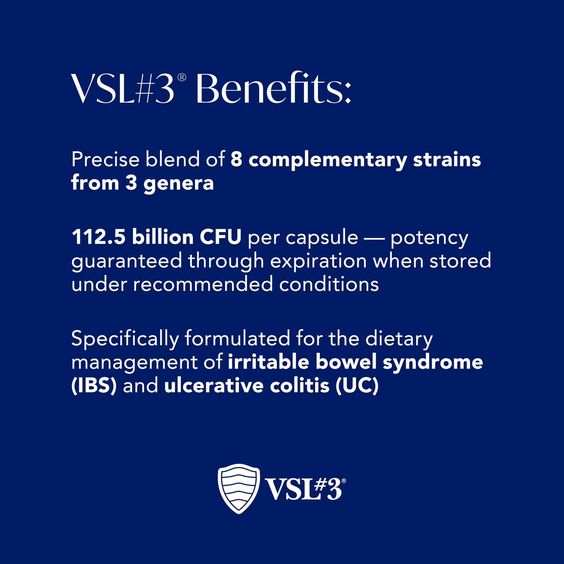 VSL#3® Probiotics for Digestive Health, IBS & UC Symptoms - 112.5B CFUs, High-Potency, Multi-Strain, Live, Refrigerated Probiotic, Medical Food for Gut Health Support in Men & Women, 60 Capsules VSL #3 uk supplements