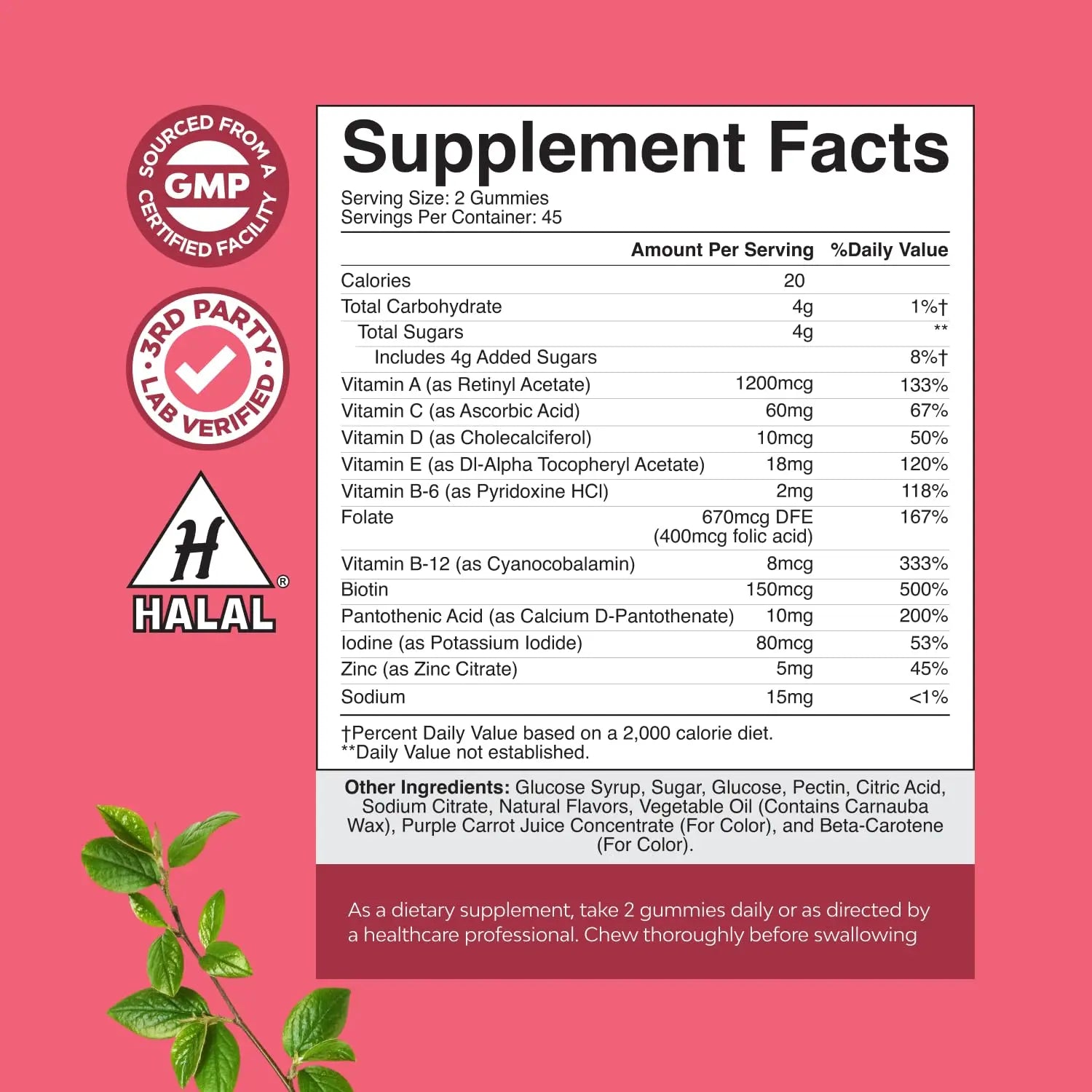 Delicious Daily Multivitamin for Women Gummies - Women's Multivitamin Gummies for Adults Energy and Immunity Natures Craft uk supplements