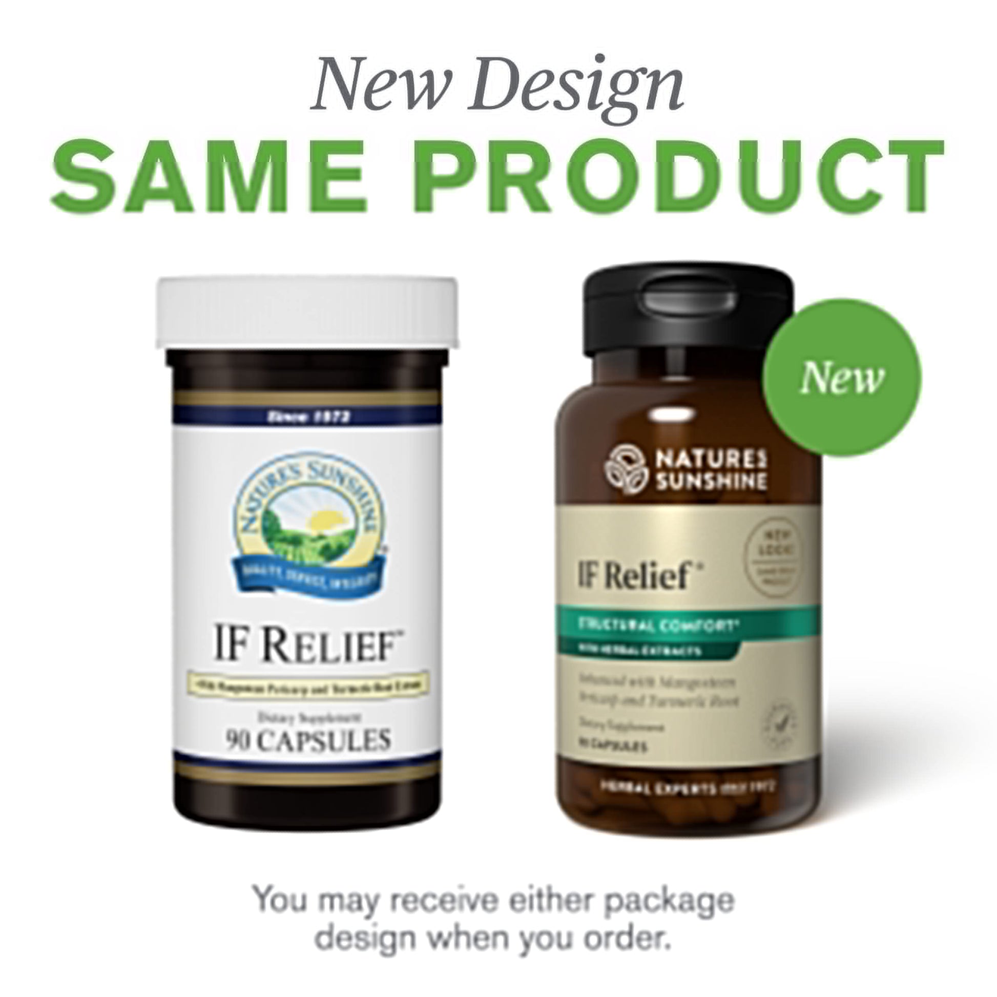 Nature's Sunshine IF Relief, 90 Capsules | Powerful Combination of Herbs That May Support The Body's Natural Process for Dealing with Muscle Pain Following Exercise Nature's Sunshine uk supplements