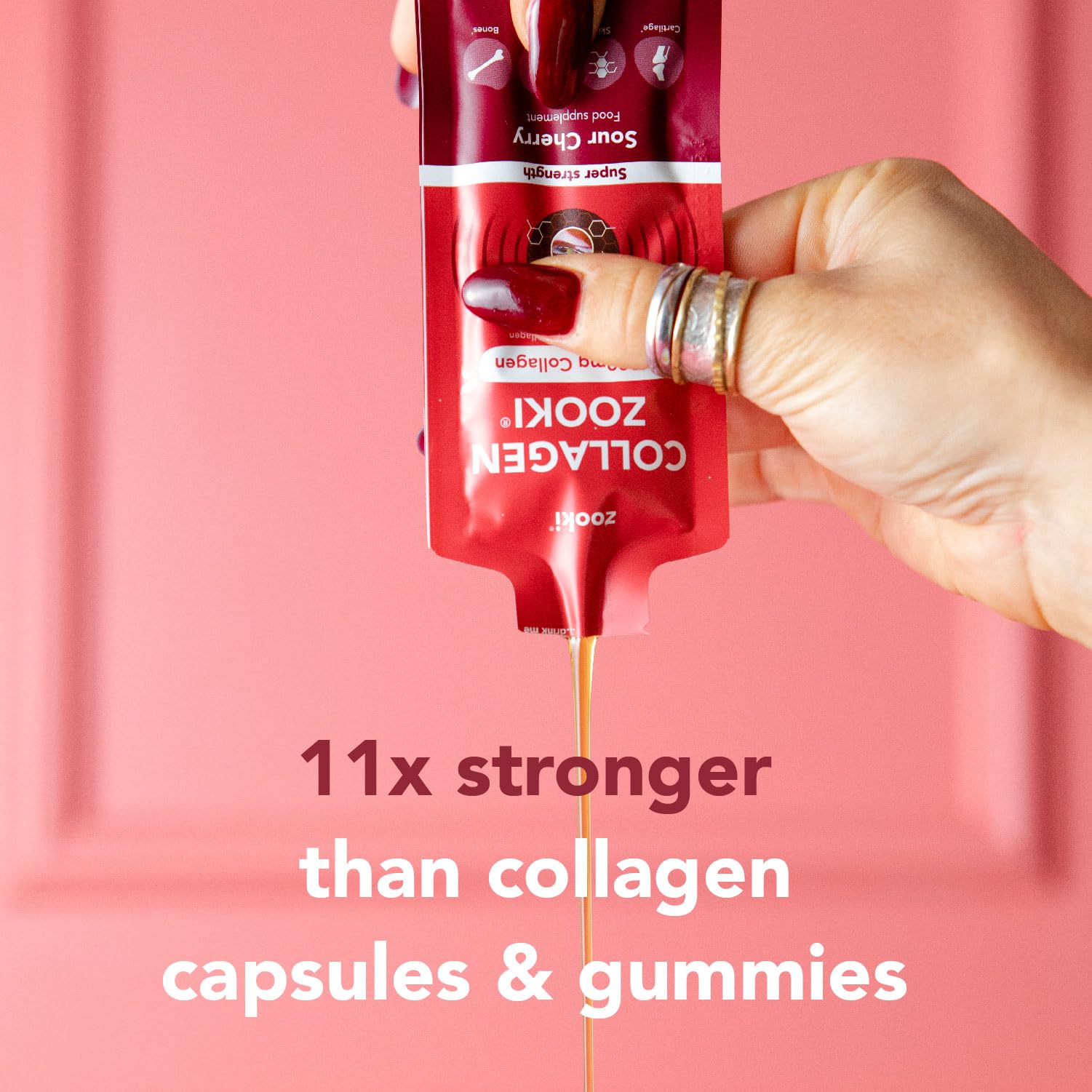 Zooki 11,000mg Super Strength Marine Collagen Liquid Sachets | Hydrolysed Marine Collagen Peptides Zooki uk supplements