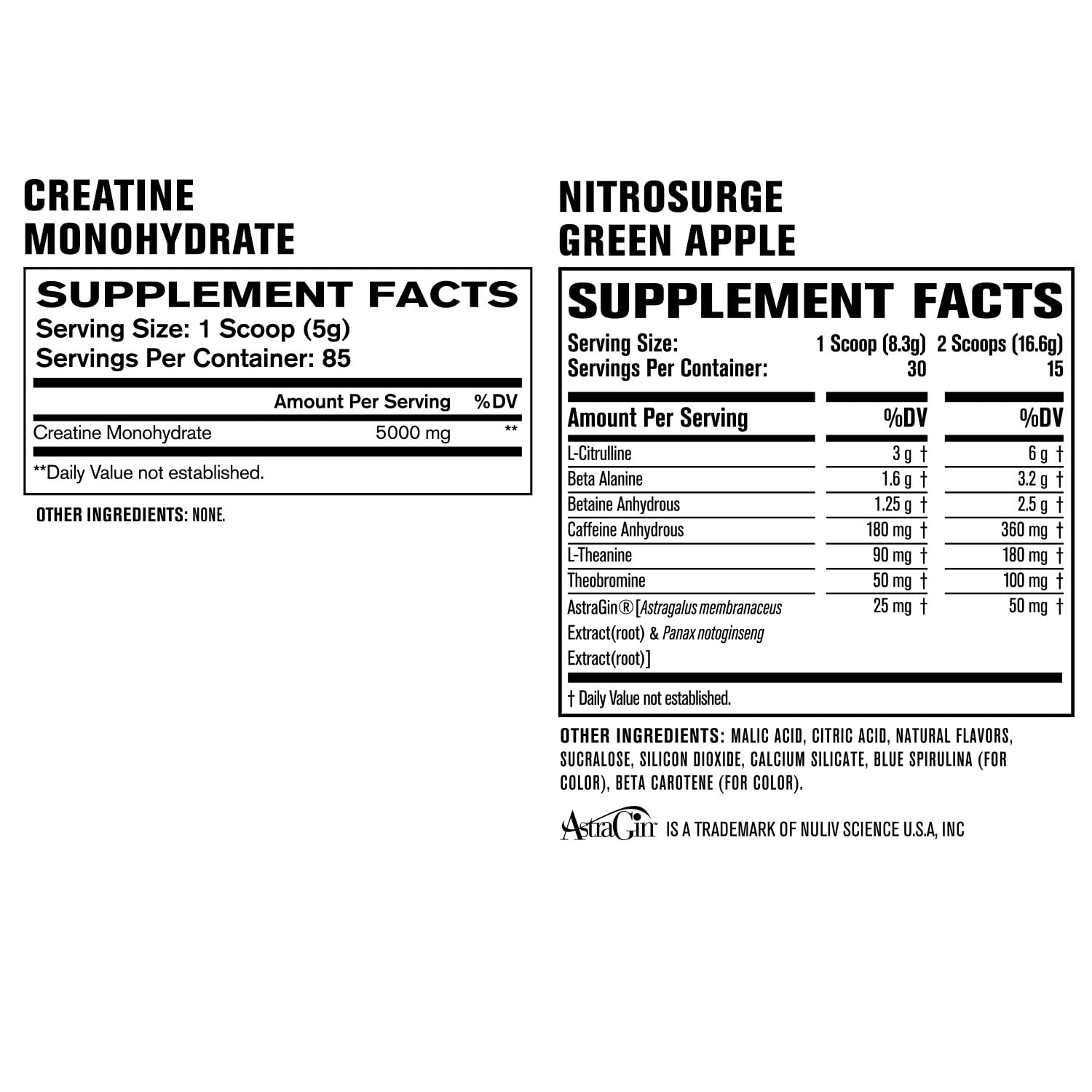Nitrosurge Pre-Workout in Green Apple & Creatine Monohydrate for Men & Women Jacked Factory uk supplements