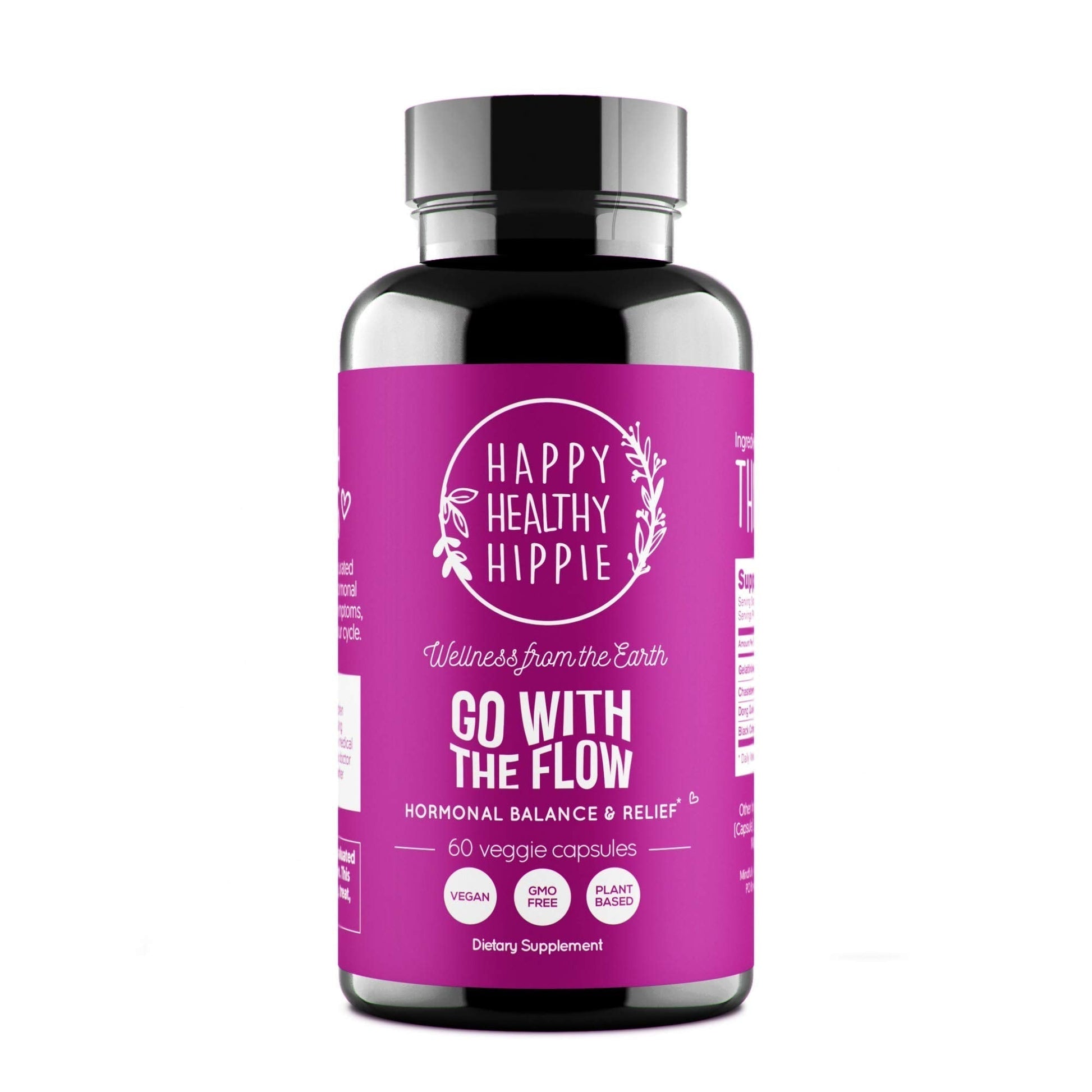 Hormone Balance for Women – PMS Support Supplement, Menopause & Perimenopause | Bloating Relief, Menstrual Cramp, Mood, PMDD | Chasteberry Supplements, Black Cohosh, Dong Quai | Vegan, Non-GMO, 60 Ct Happy Healthy Hippie uk supplements