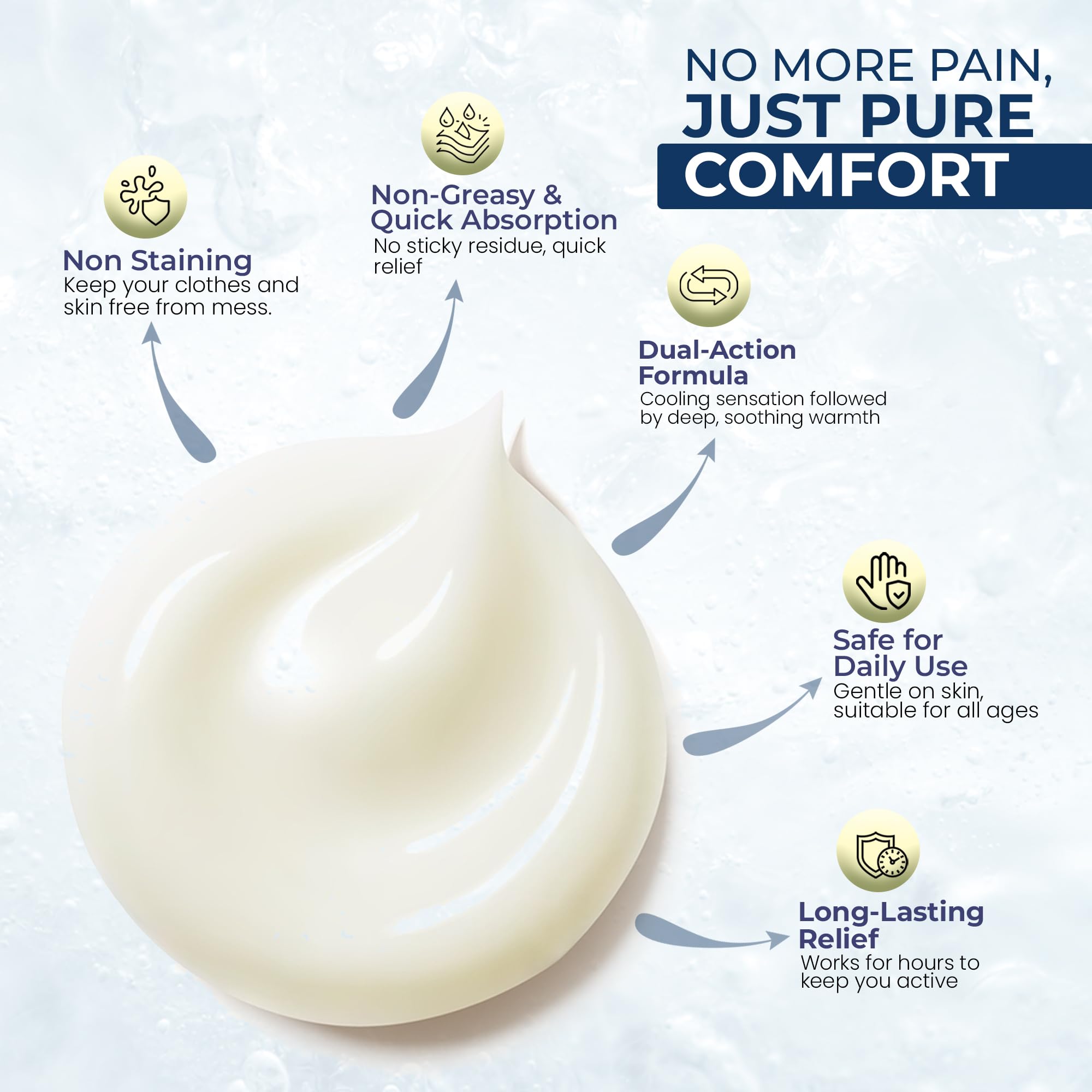 Sombra Original Cool Therapy Gel Cold Pain Relief for Swelling, Growing Pains, Soreness, Post-Workout, Vegan Formula Free of Artificial Fragrances, Dyes, NSAID, Wax, Petroleum, Alcohol - 4oz Jar Sombra uk supplements