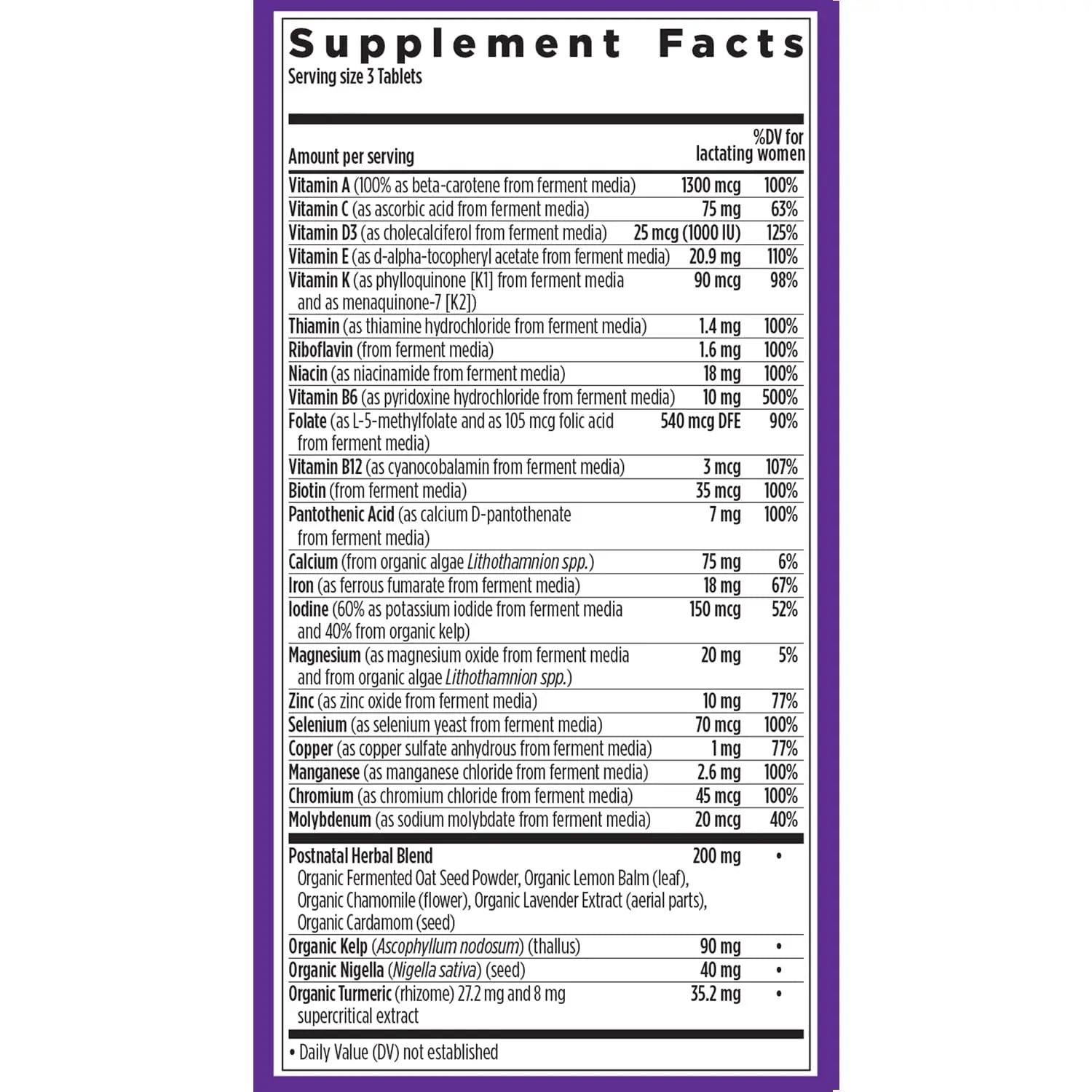 New Chapter, Postnatal Vitamins Lactation Supplement, Complete Multivitamin with Fermented Vitamin D3 + B Vitamins New Chapter uk supplements