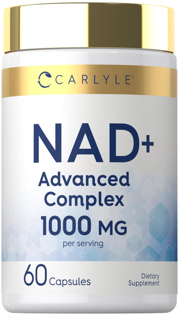 Carlyle NAD+ Supplement 1000 mg | 60 Capsules | with Resveratrol and Collagen | Advanced Complex for Women and Men | Non-GMO & Gluten Free Carlyle uk supplements