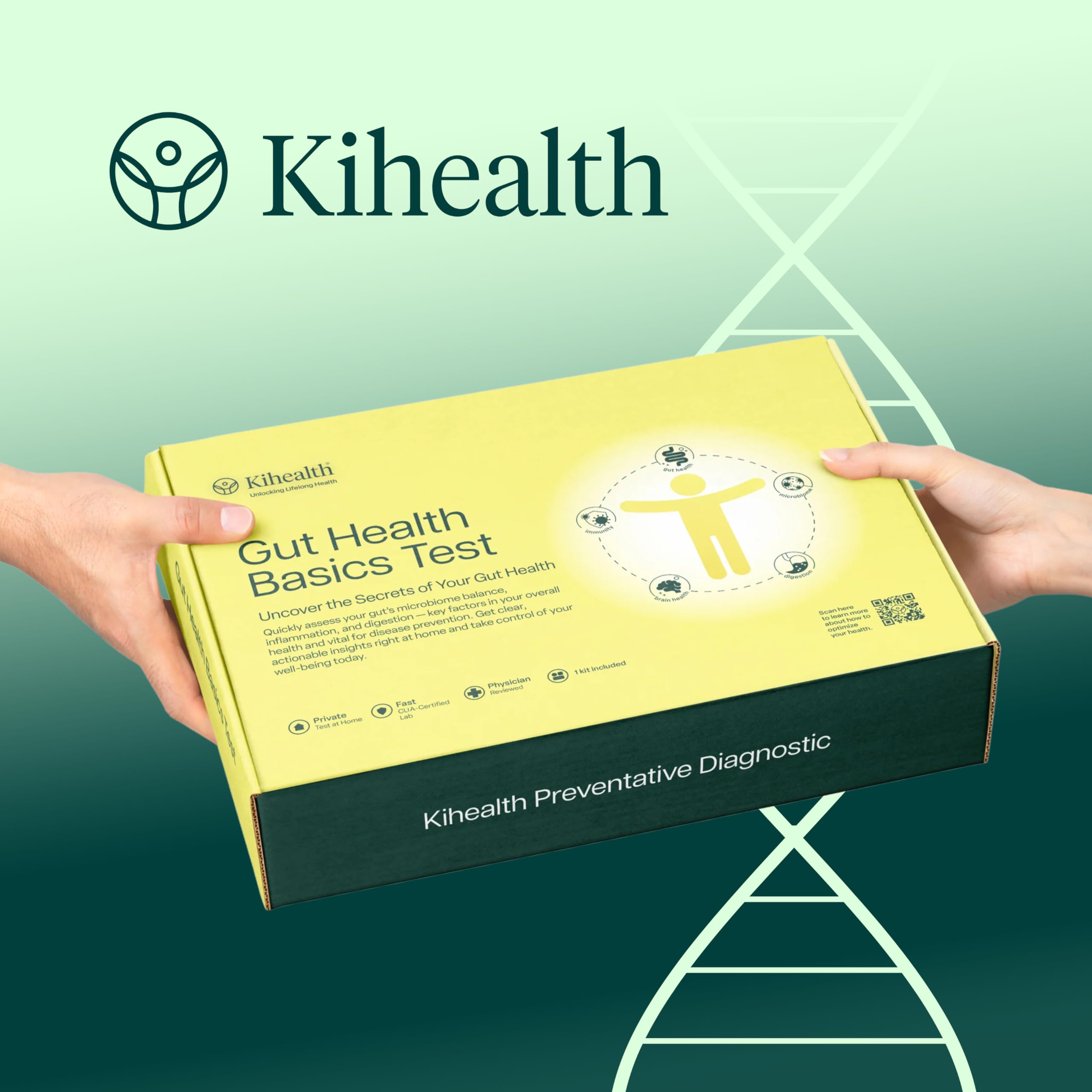 KiHealth – Gut Health Basics Test – at-Home Stool Test for Digestion, Inflammation, and Microbiome Balance – at-Home Kit Kihealth uk supplements
