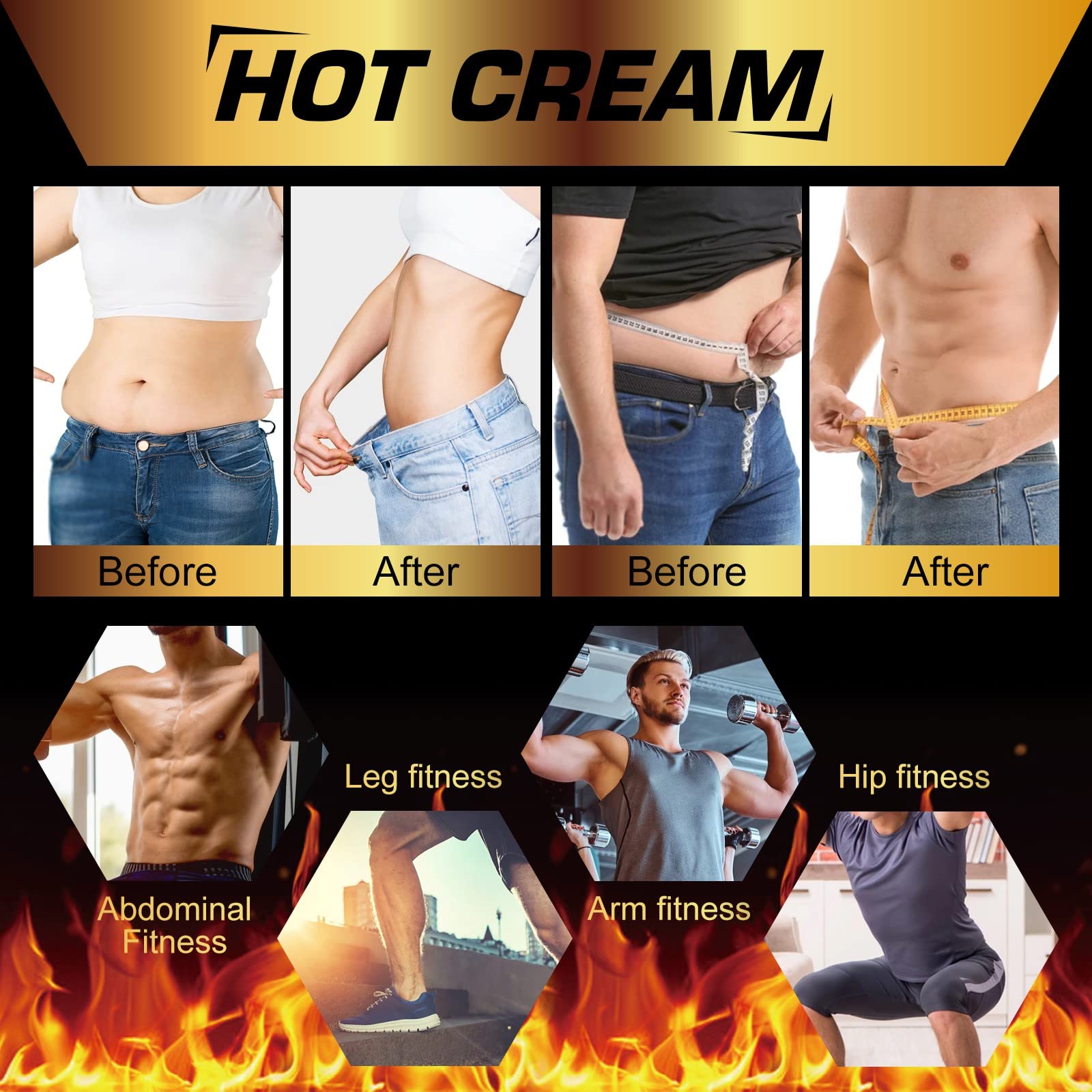 REBODUM Hot Sweat Cream, Fat Burning Cream for Belly Natural Weight Loss Cream Weight Loss REBODUM uk supplements