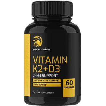 Vitamin D3 K2 5000 IU for Immune System, Strong Bones & Teeth Support | Vitamin D3 Nobi Nutrition uk supplements