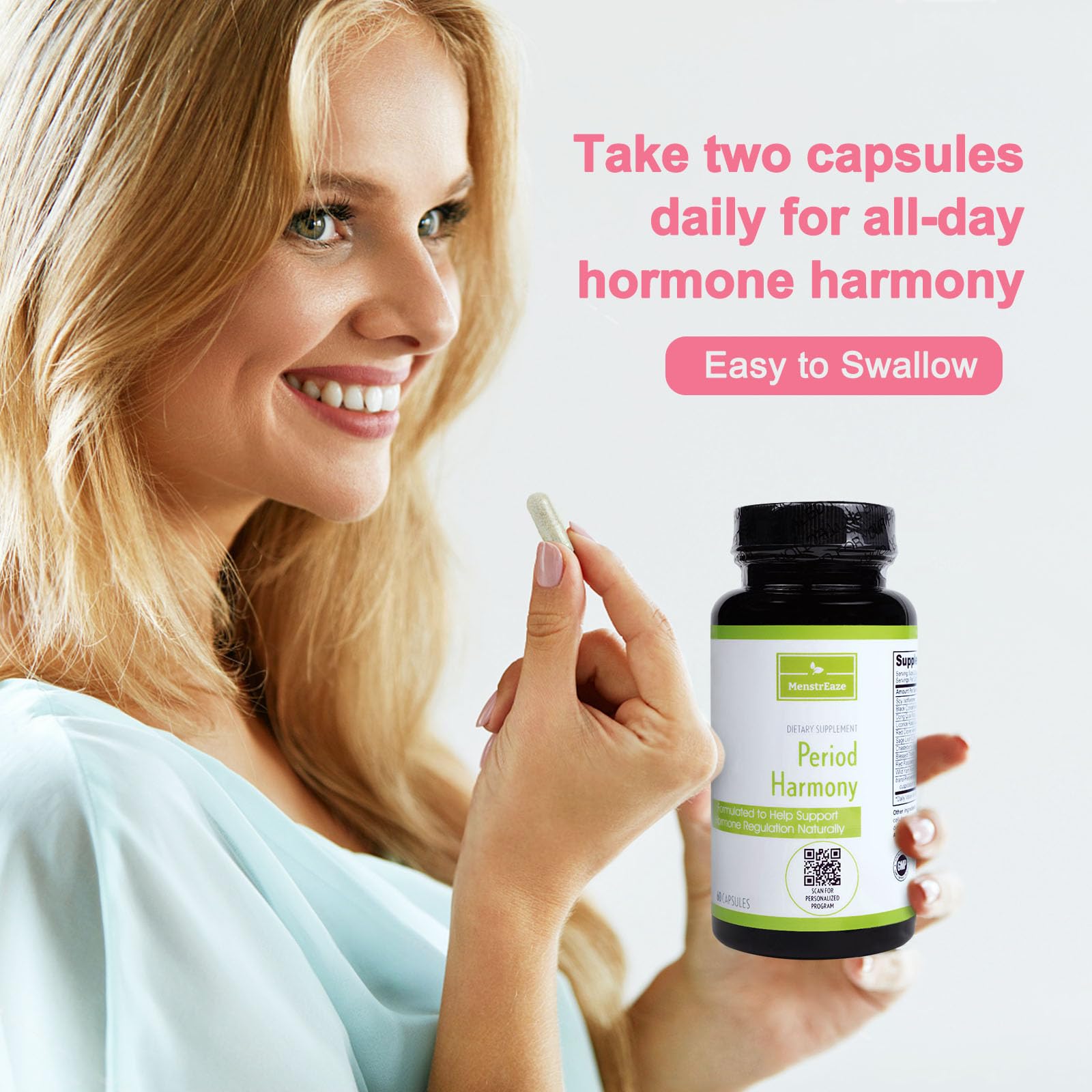MenstrEaze PMS Relief & Hormone Balance for Women, with Black Cohosh, Vitex, Wild Yam MenstrEaze uk supplements