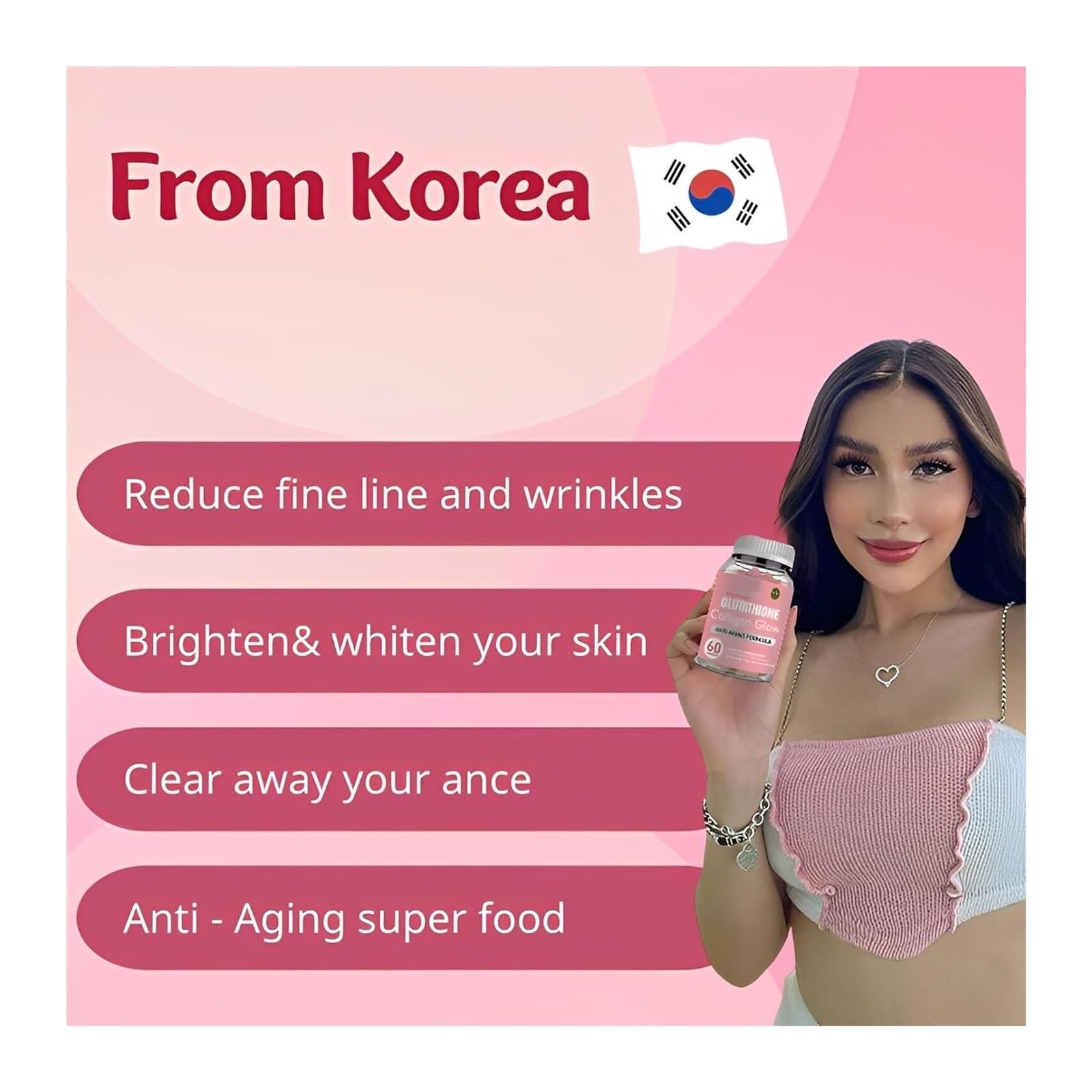 Glutathione Collagen Gummies, Glutathione Collagen Glow Gummies for Skin Care ECLAYA uk supplements
